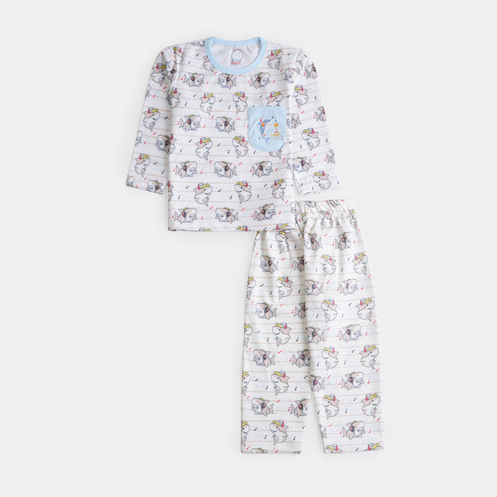 Boys Printed Full Sleeves Suit