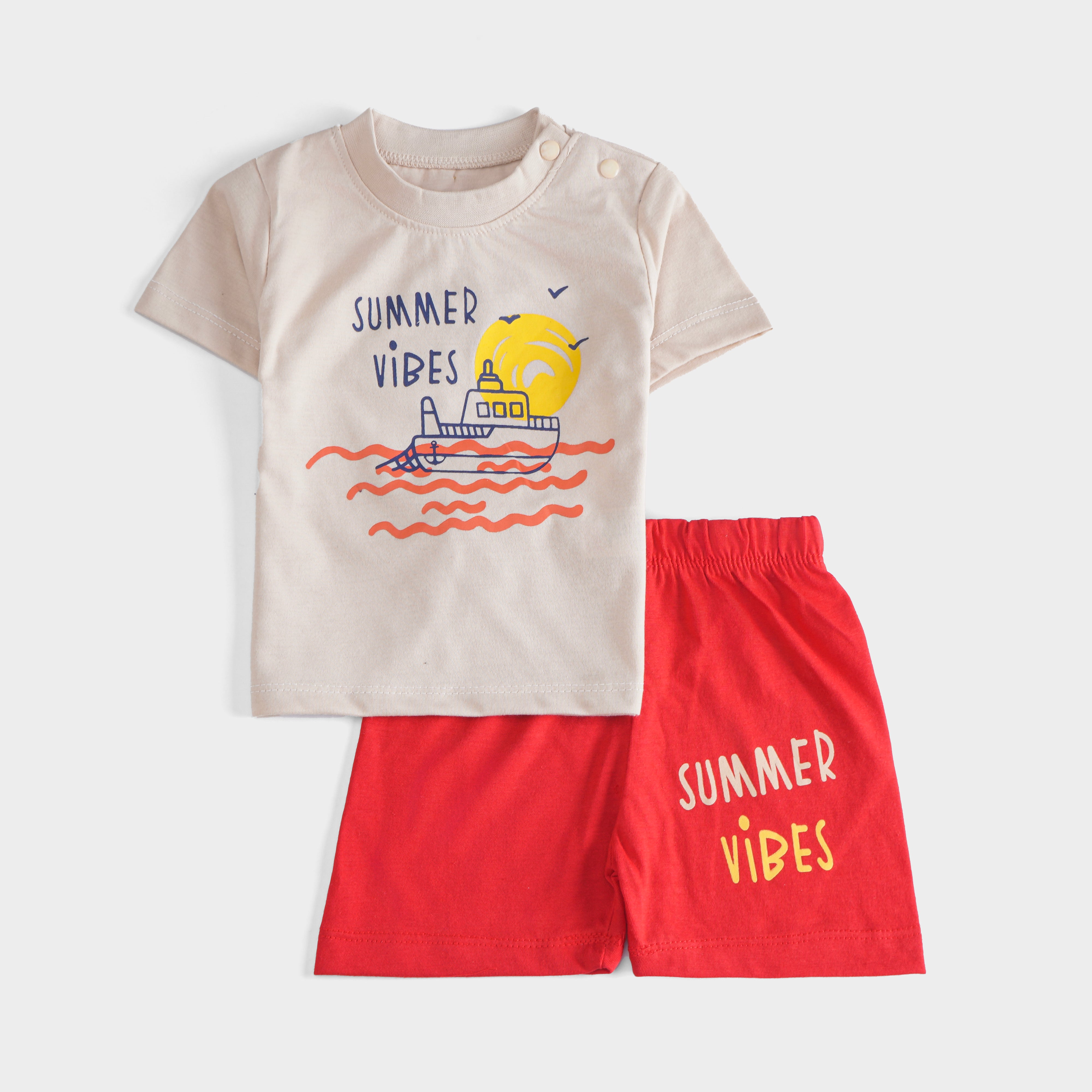 Boys Half Sleeves 2 Piece Suit