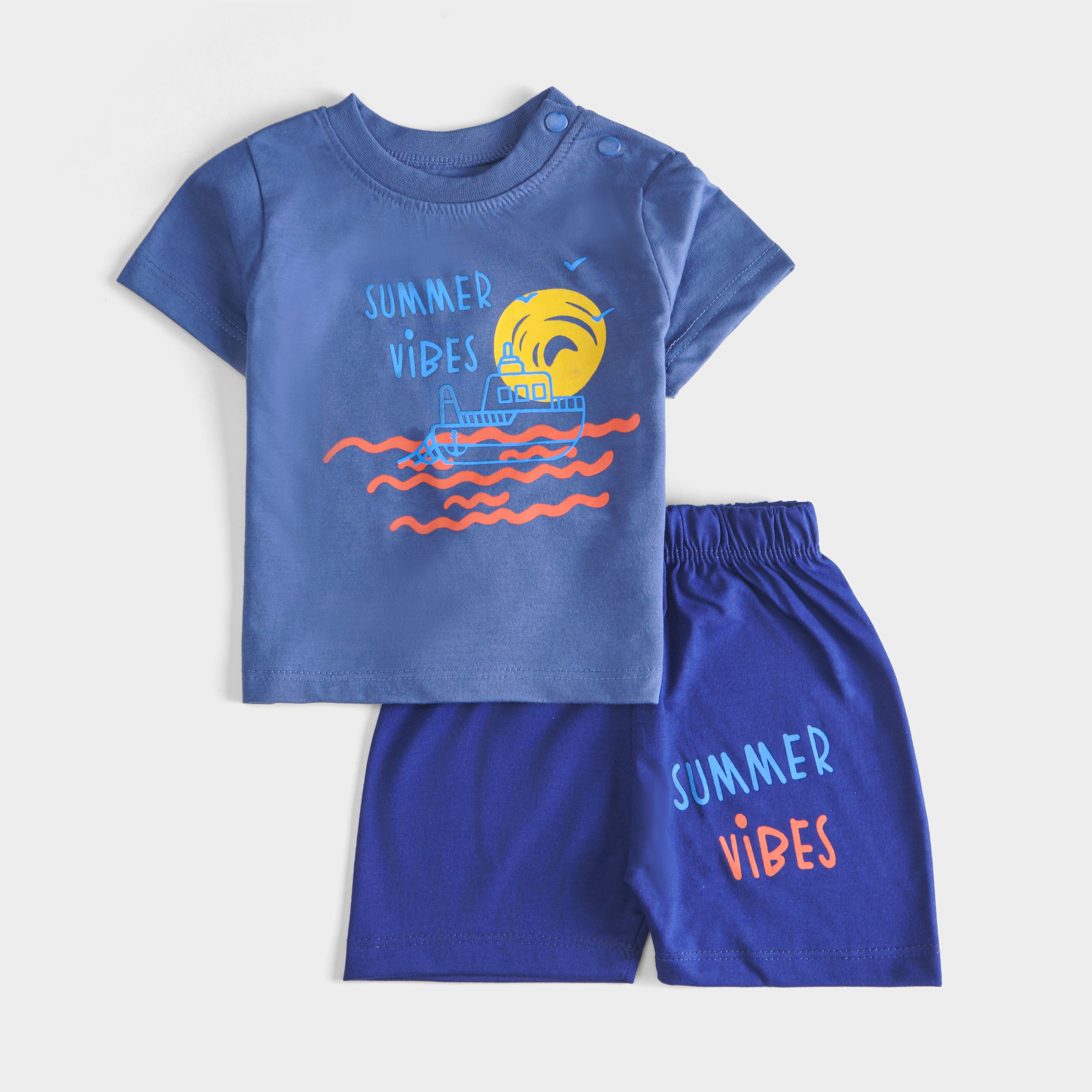 Boys Half Sleeves 2 Piece Suit