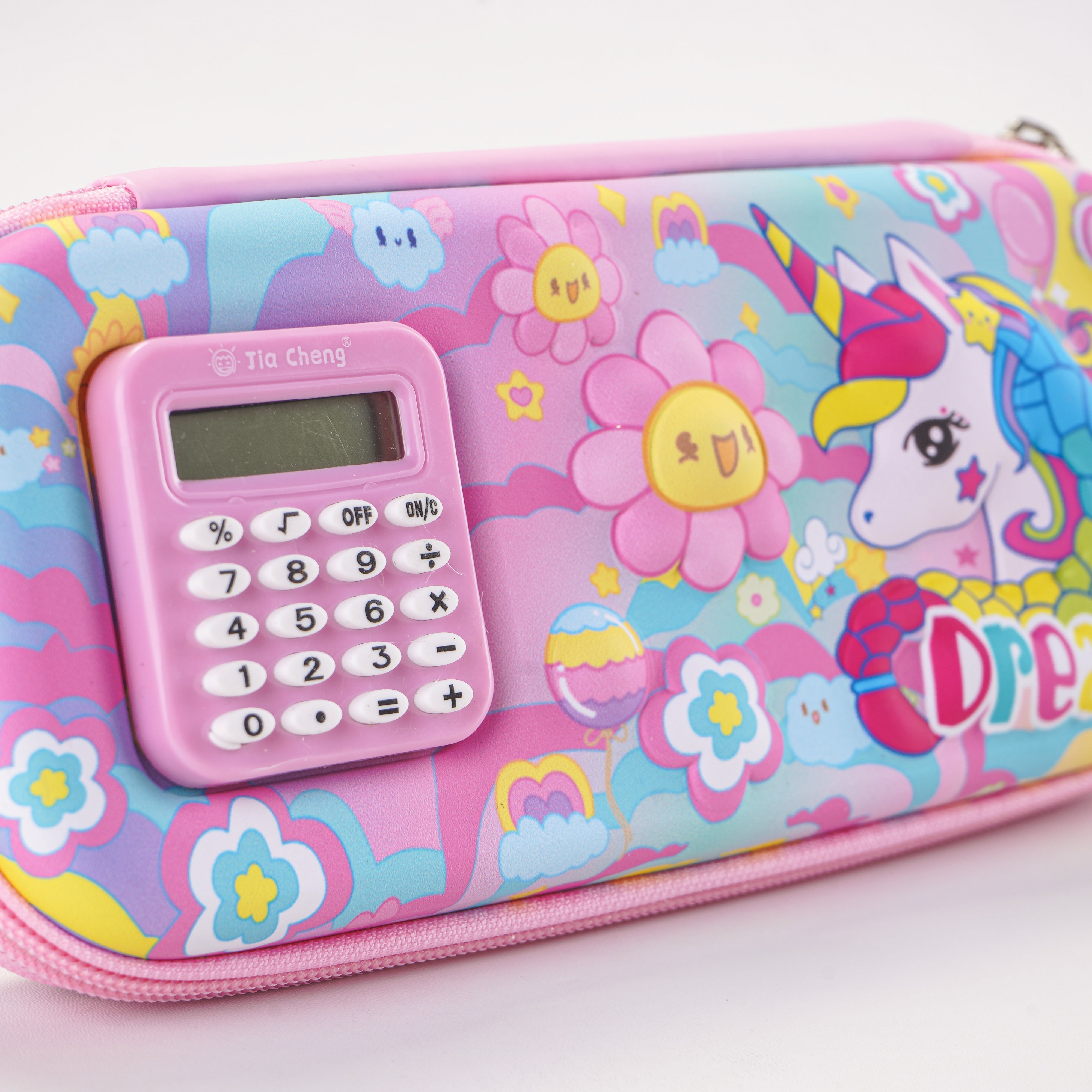 Kids' Stationery Box with Built-in Calculator