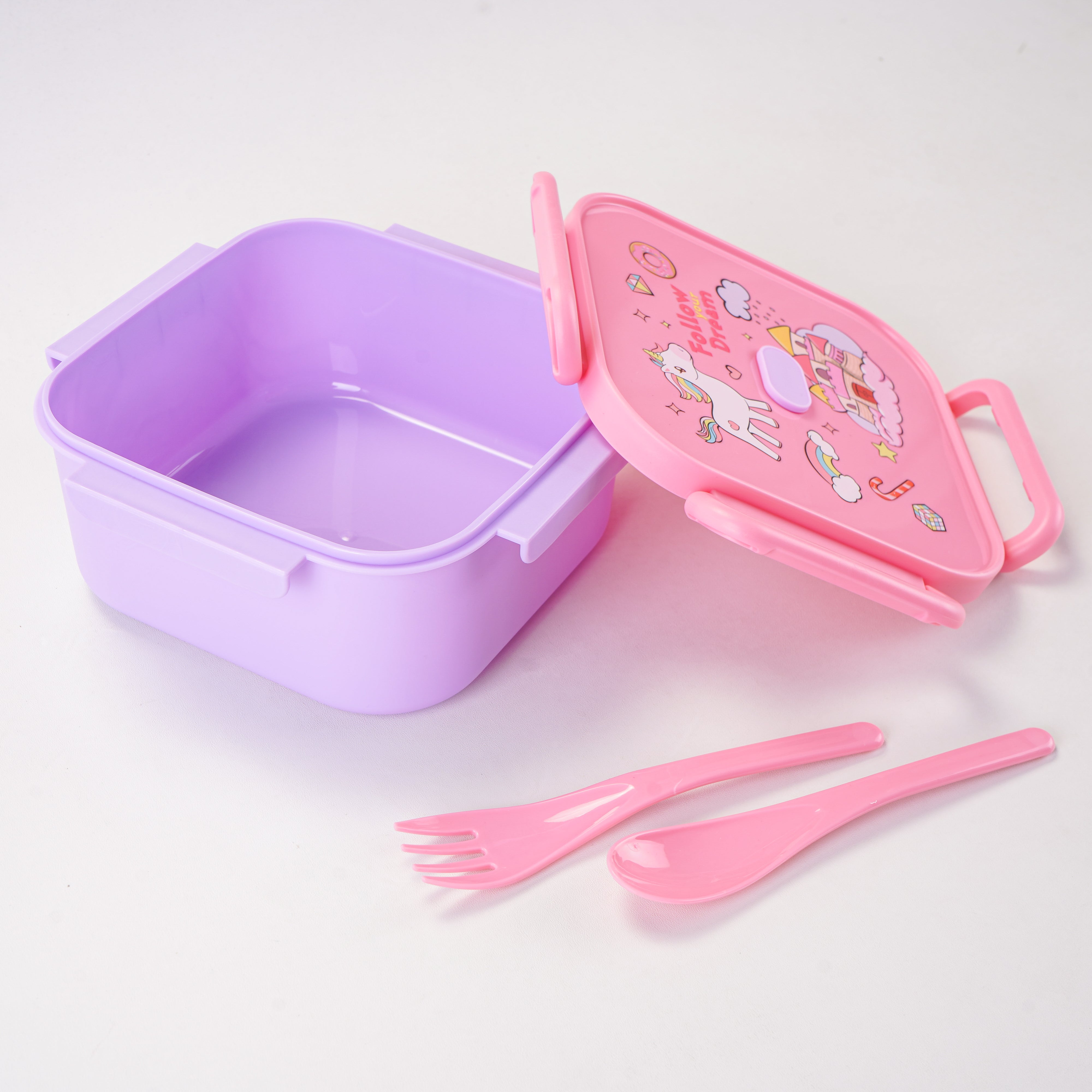 Lunch Box WIth Water Bottle (Pack Of 2)
