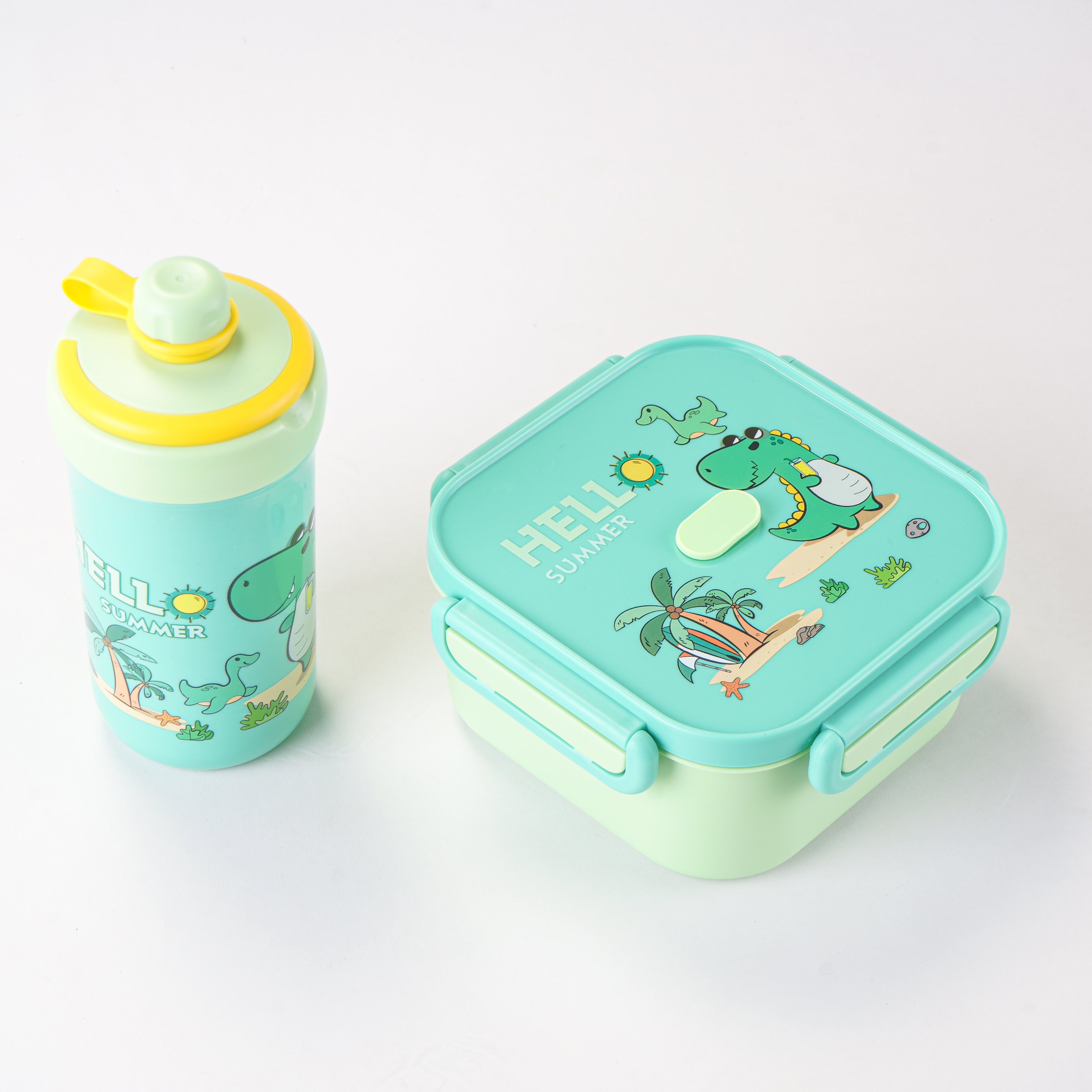 Lunch Box WIth Water Bottle (Pack Of 2)
