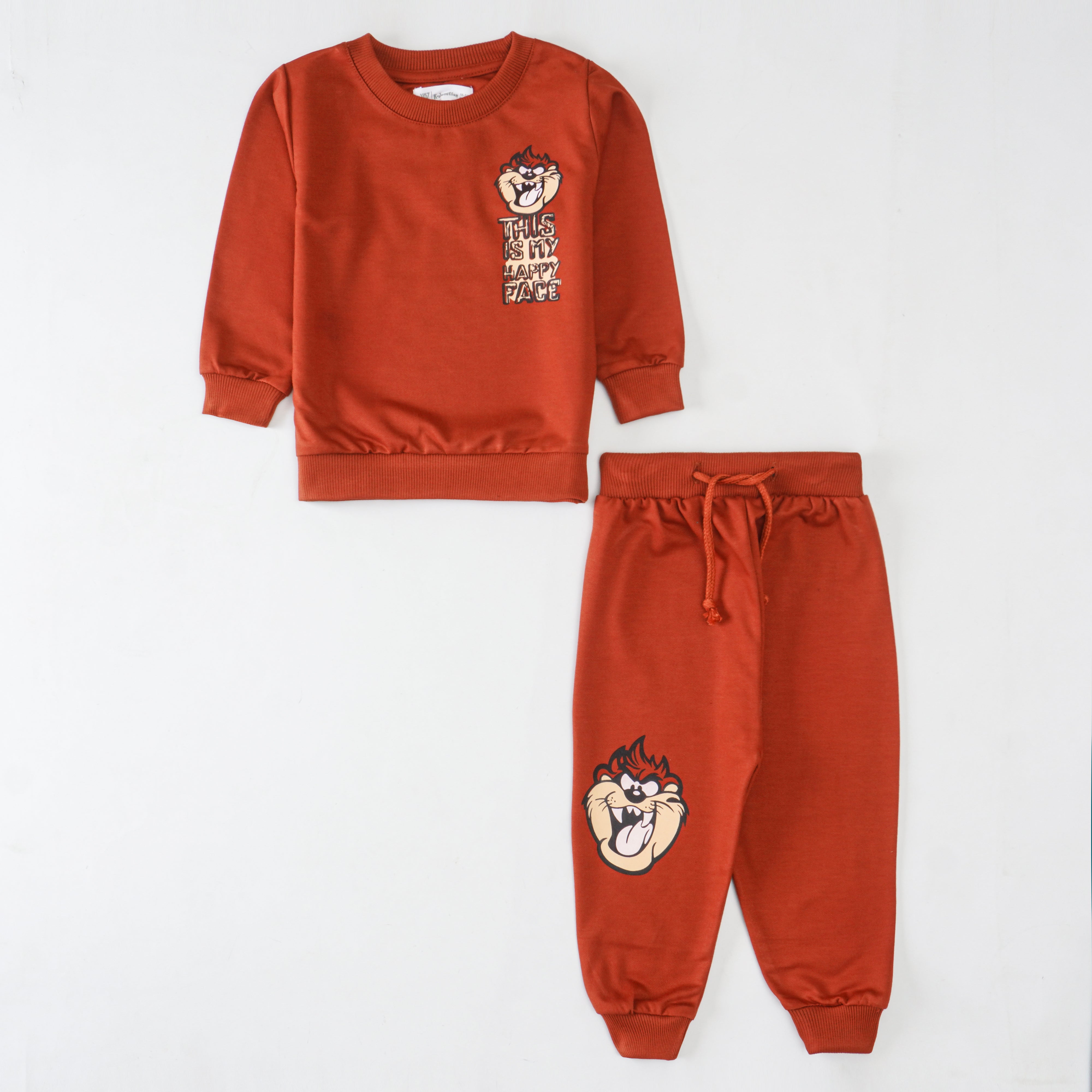 Boys Terry Printed Full Sleeve Suit