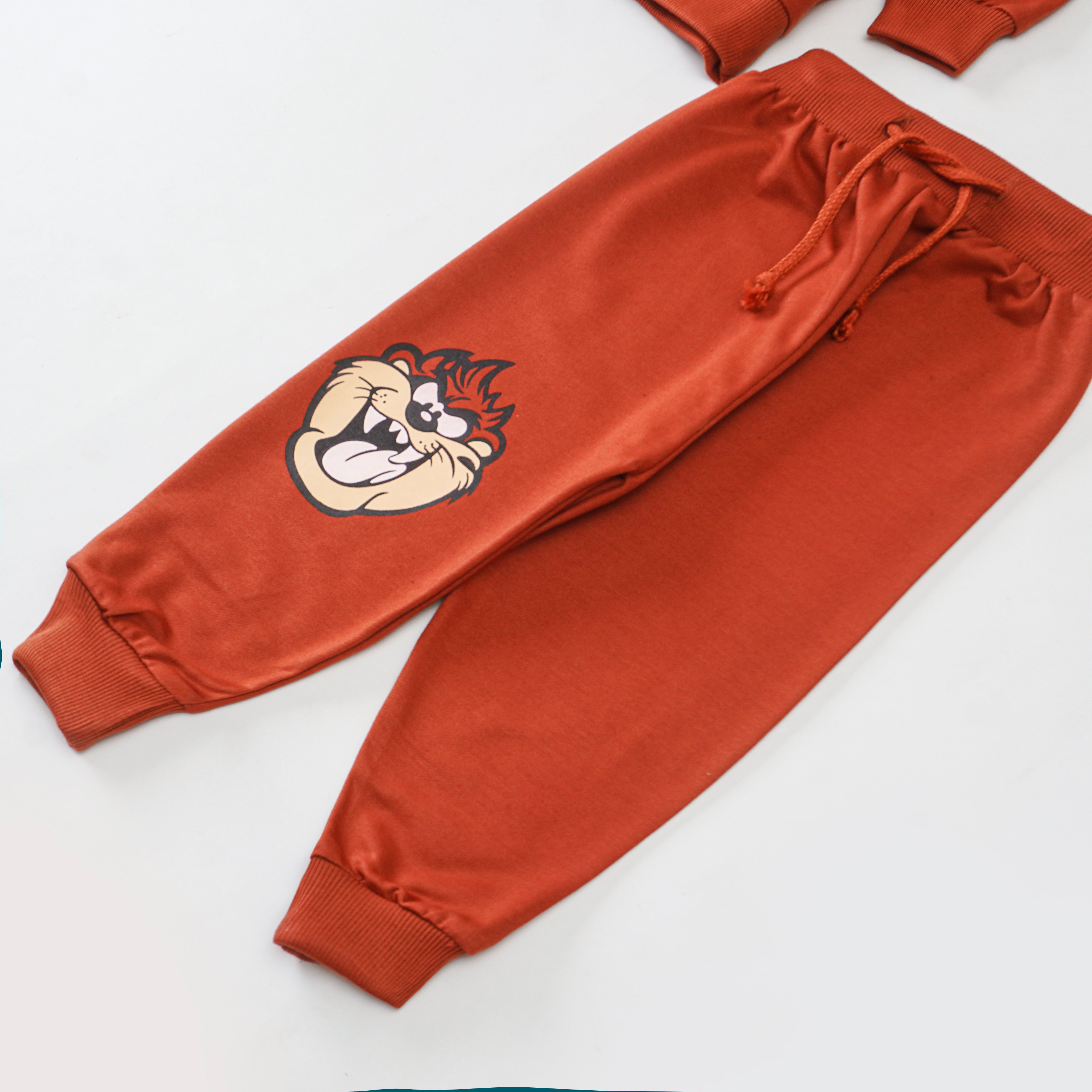 Boys Terry Printed Full Sleeve Suit