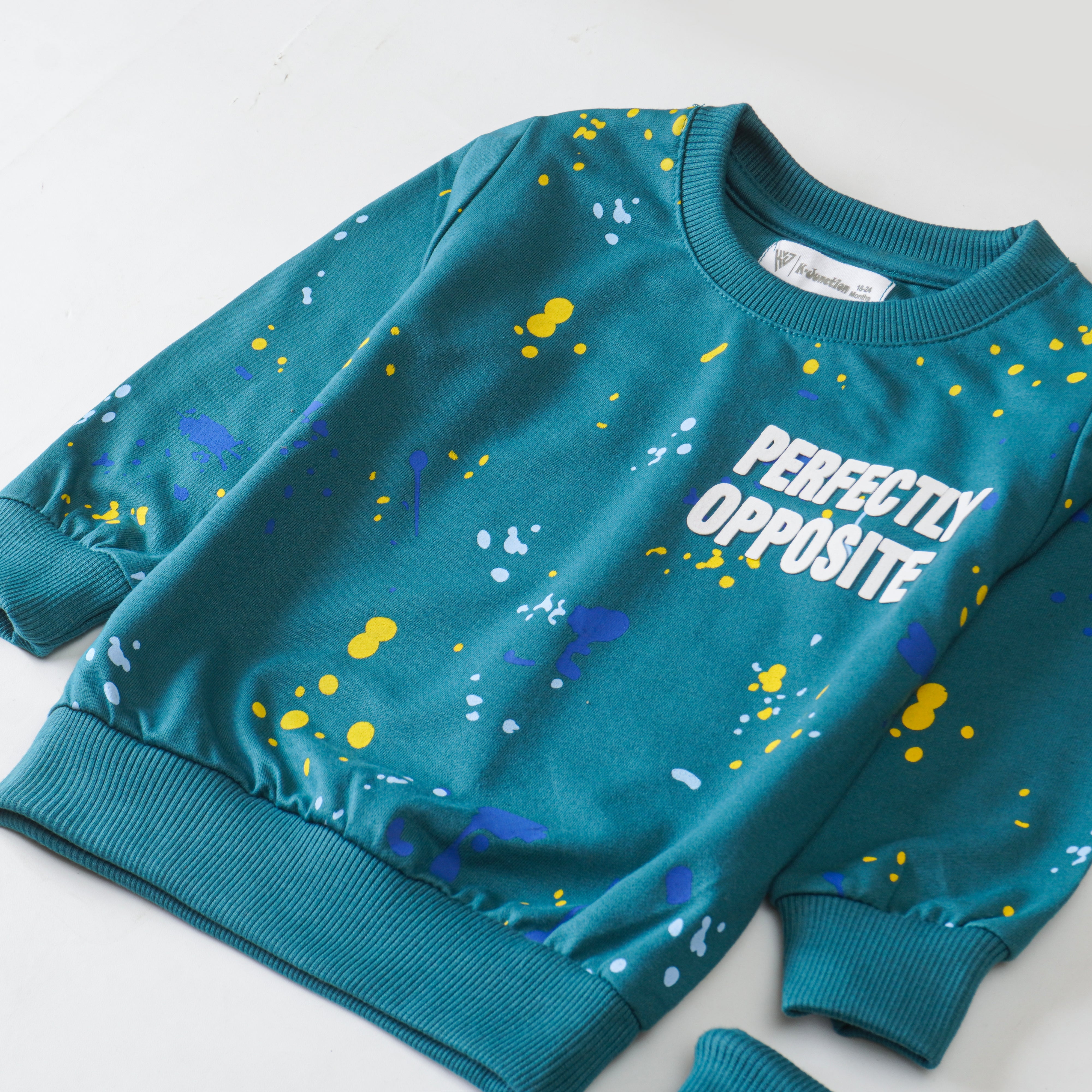 Boys Terry Printed Full Sleeve Suit