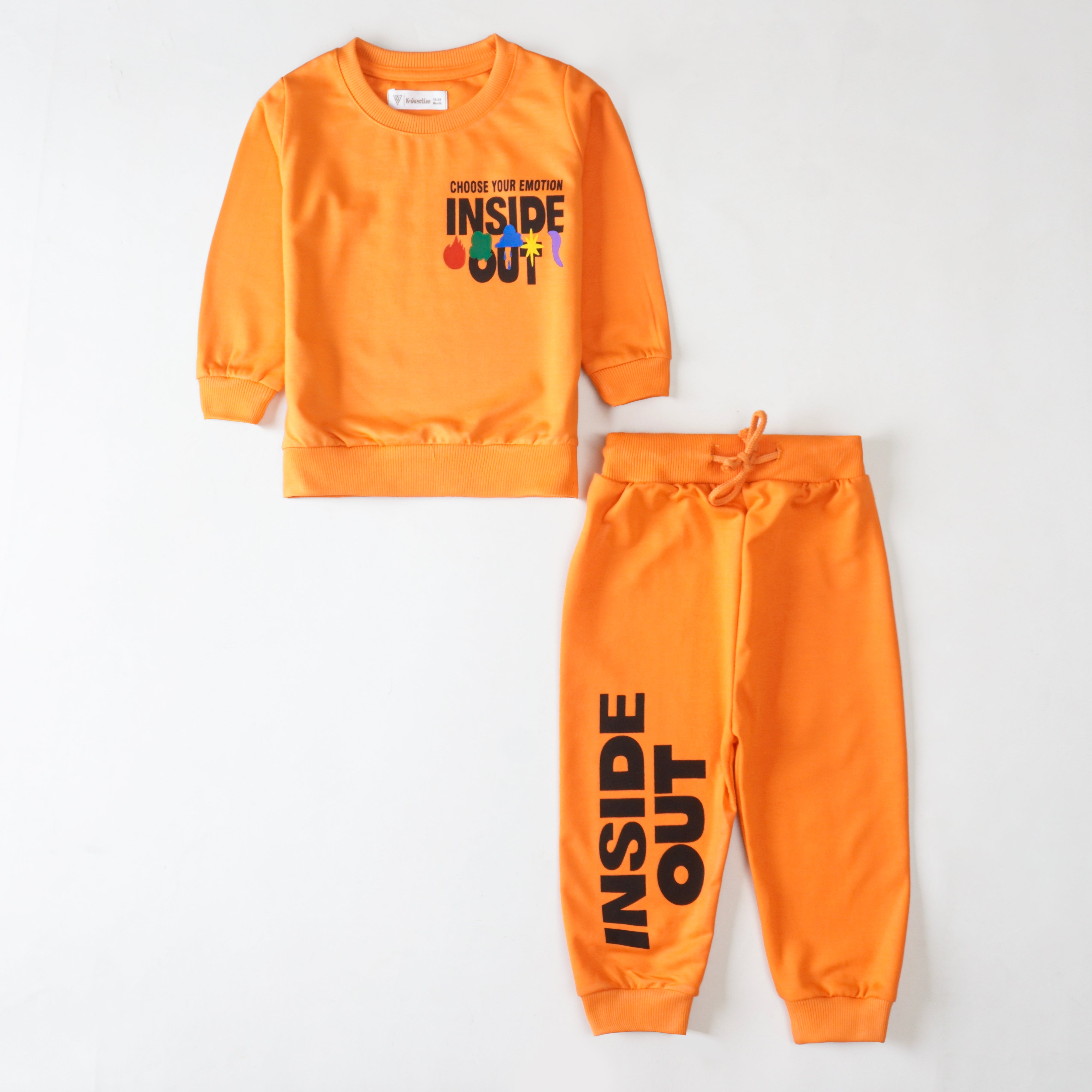 Boys Terry Printed Full Sleeve Suit