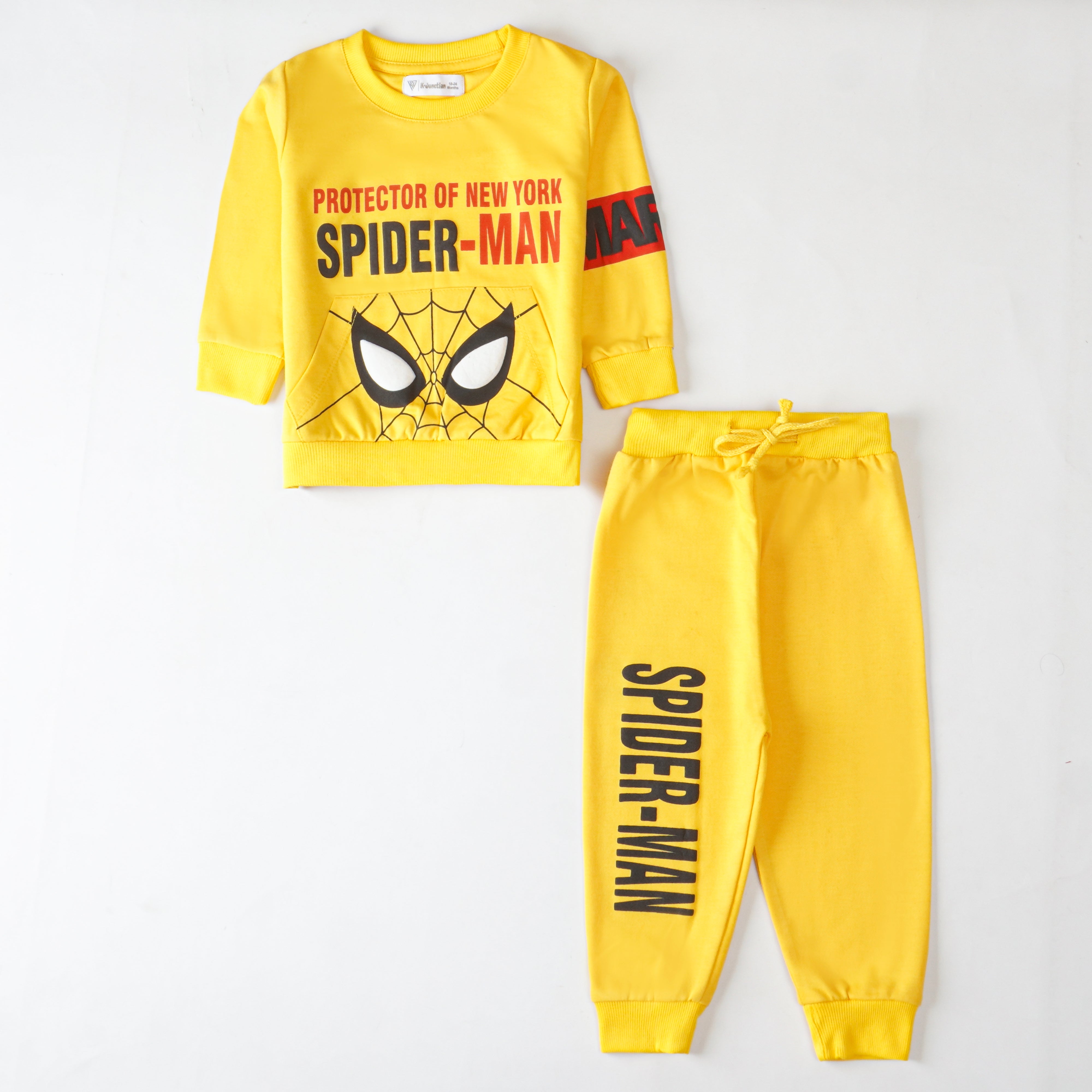 Boys Terry Printed Full Sleeve Suit