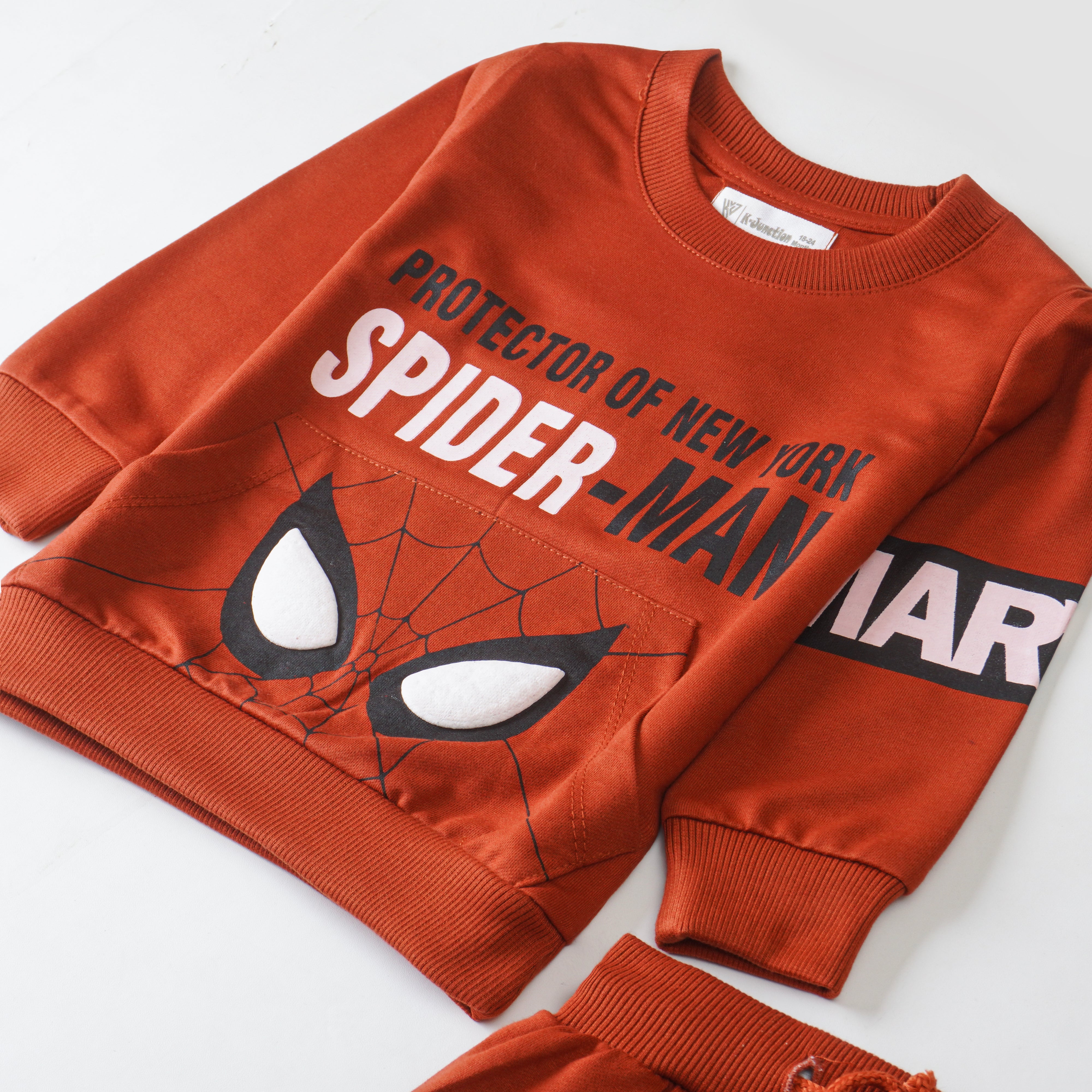 Boys Terry Printed Full Sleeve Suit
