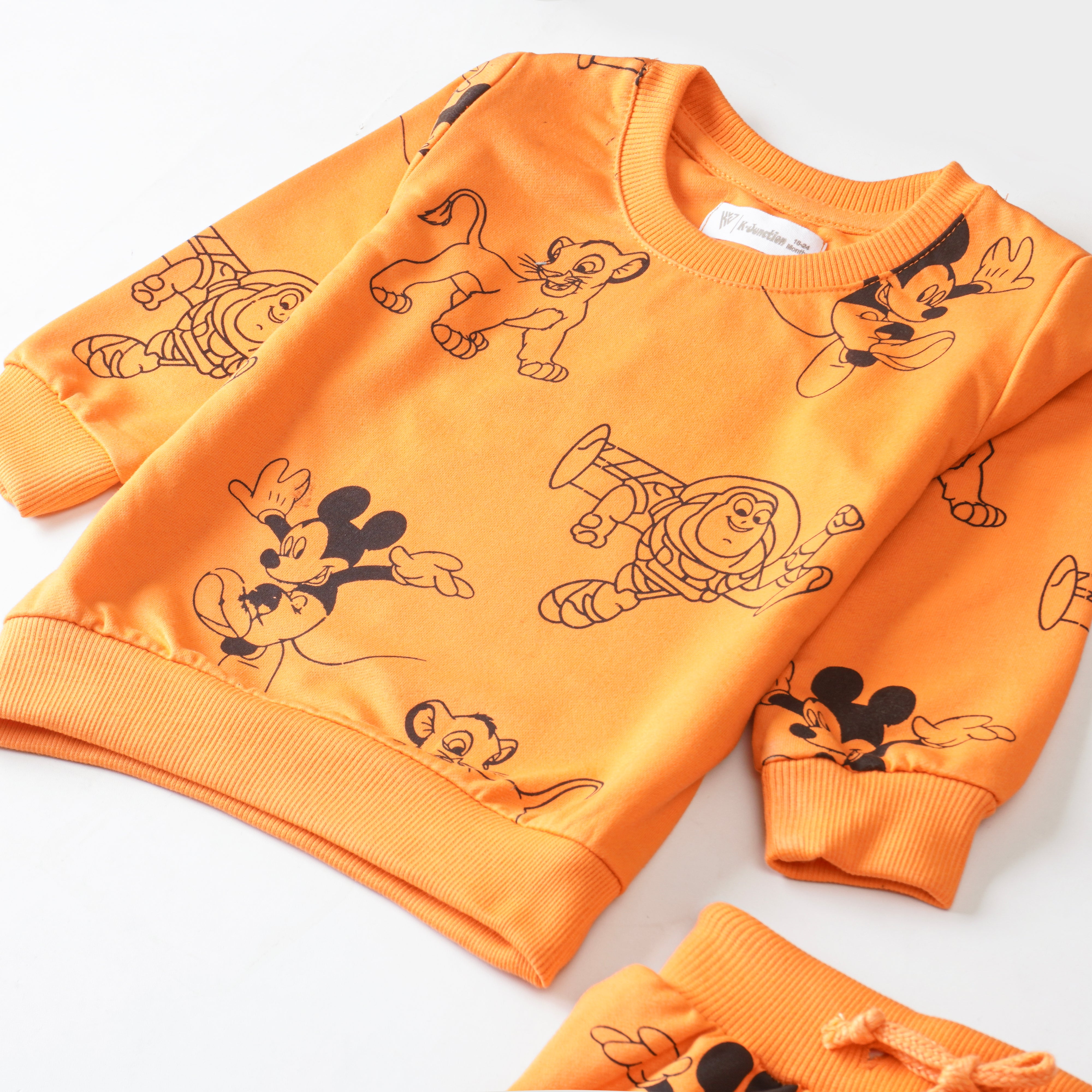Boys Terry Printed Full Sleeve Suit
