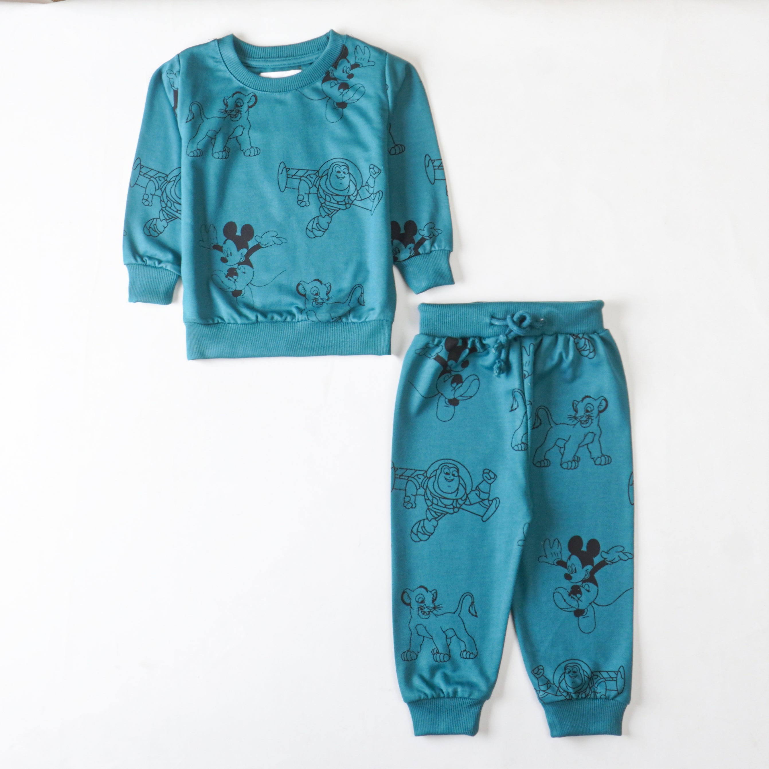 Boys Terry Printed Full Sleeve Suit