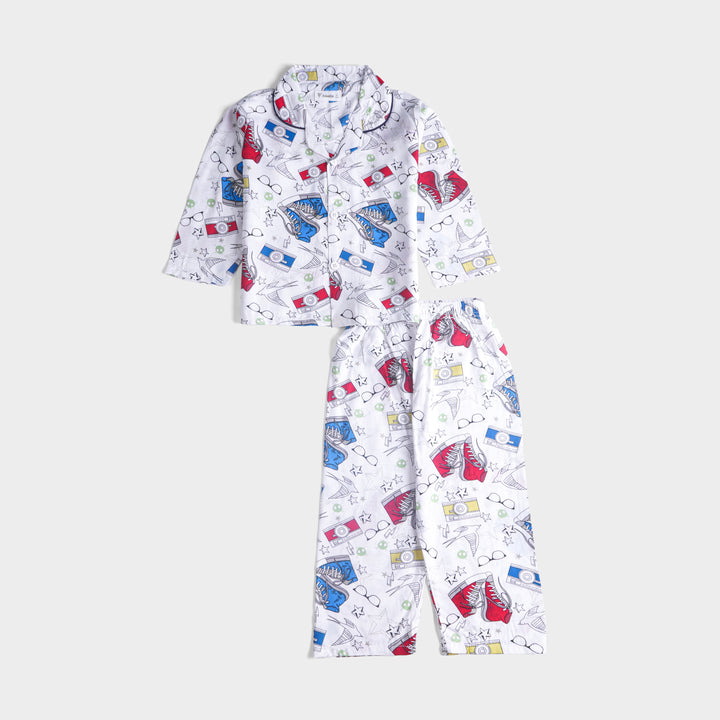 Boys Viscous Night Suit Full Sleeves