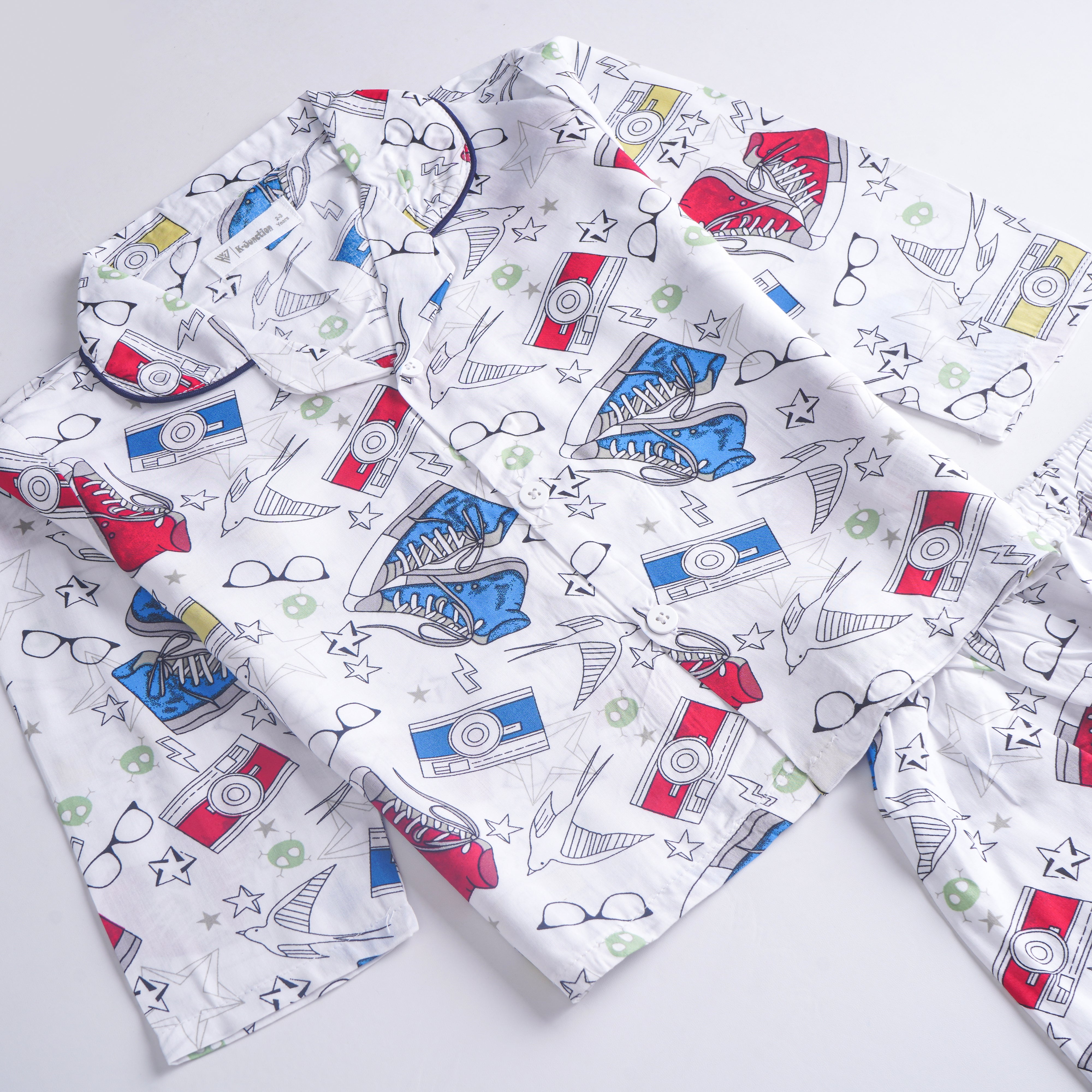Boys Viscous Night Suit Full Sleeves