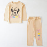 Girls Printed Full Sleeve Suit (Minnie-Mickey)