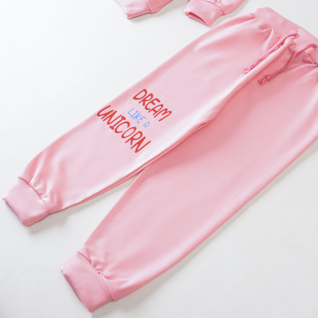 Girls Terry Printed Full Sleeve Suit