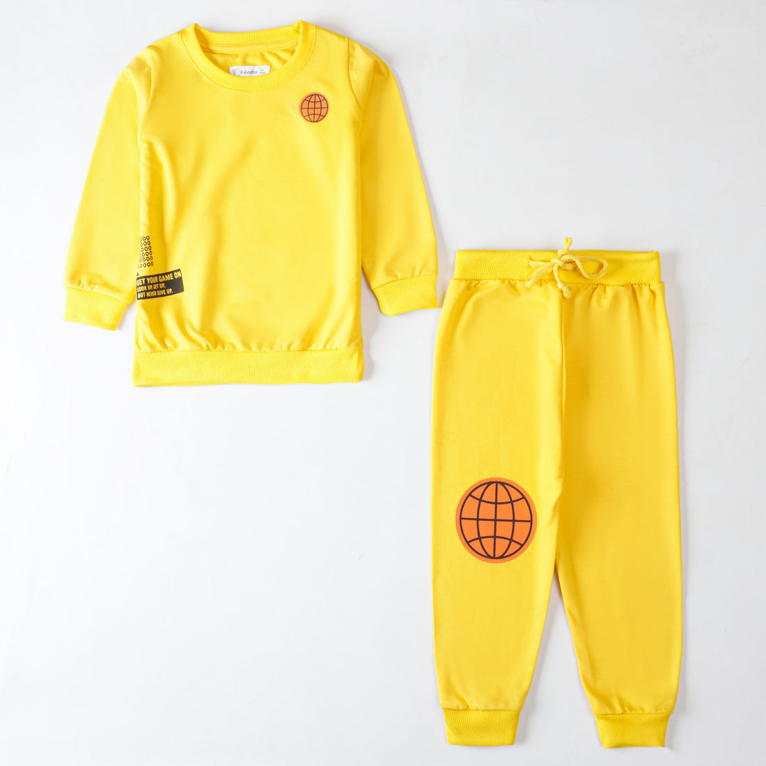 Boys Terry Printed Full Sleeve Suit