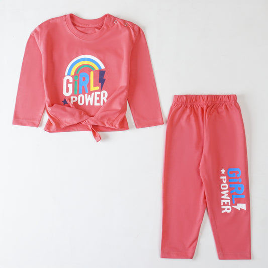 Girls Printed Full Sleeve Suit (Girls-Power)