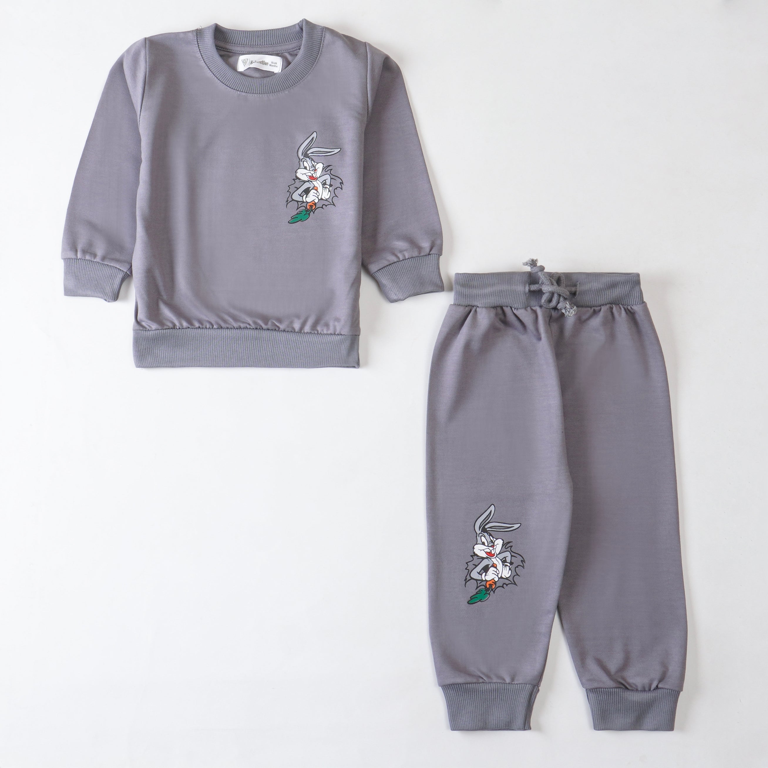 Boys Terry Printed Full Sleeve Suit