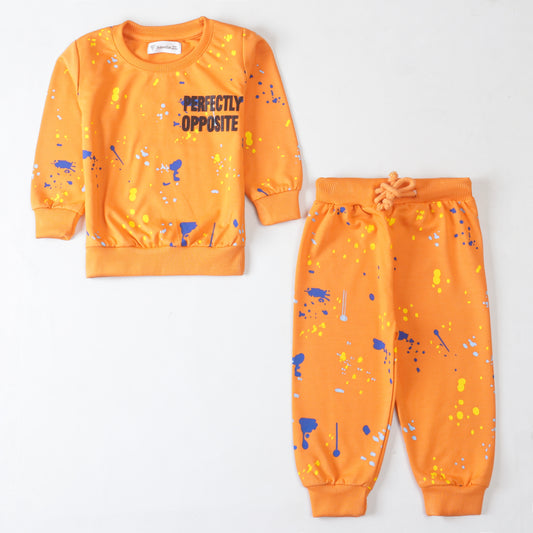 Boys Printed Full Sleeve Suit