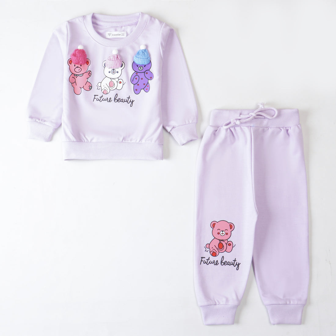 Girls Printed Full Sleeve Suit
