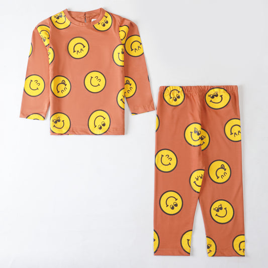 Girls Printed Full Sleeve Suit