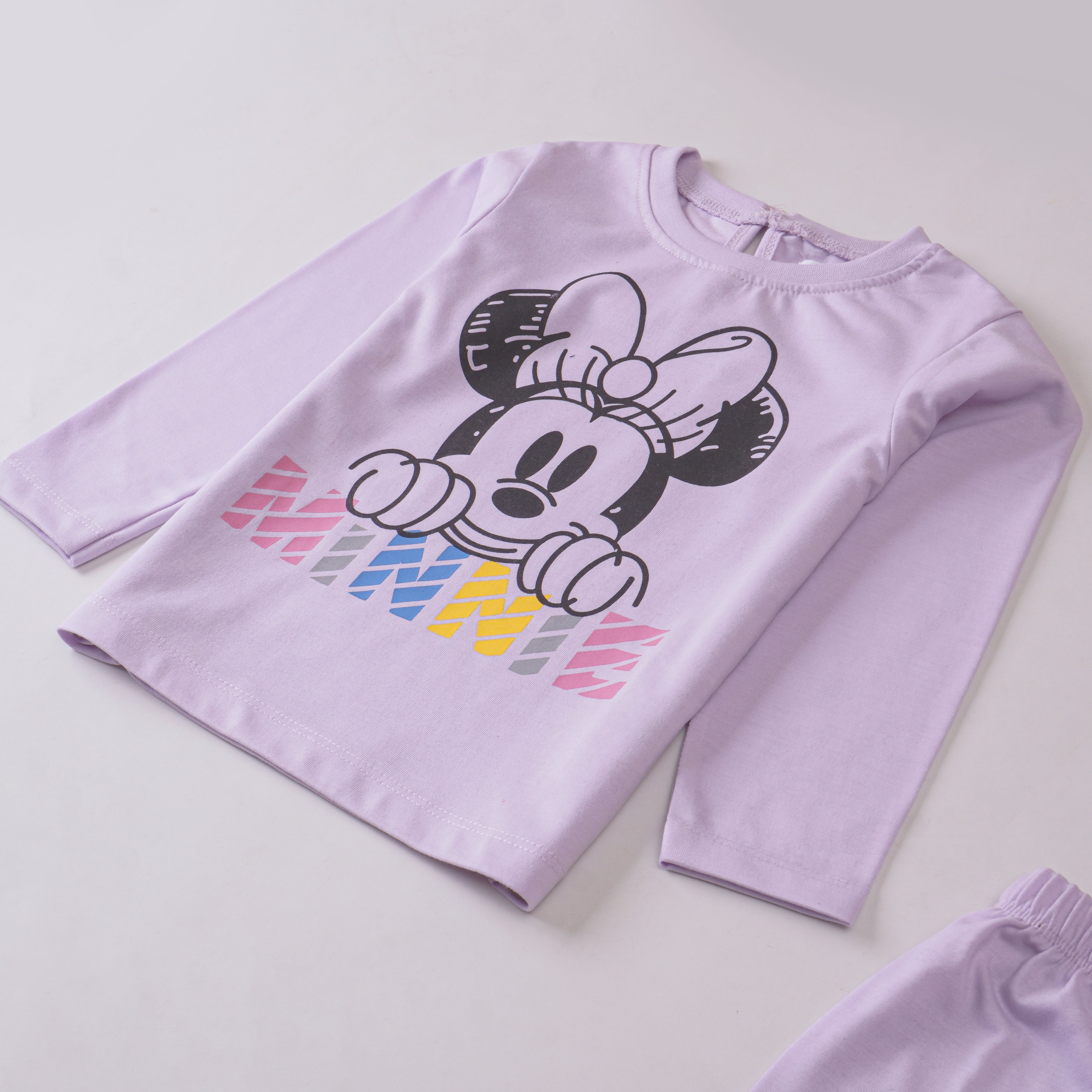 Girls Printed Full Sleeve Suit (Minnie-Mickey)