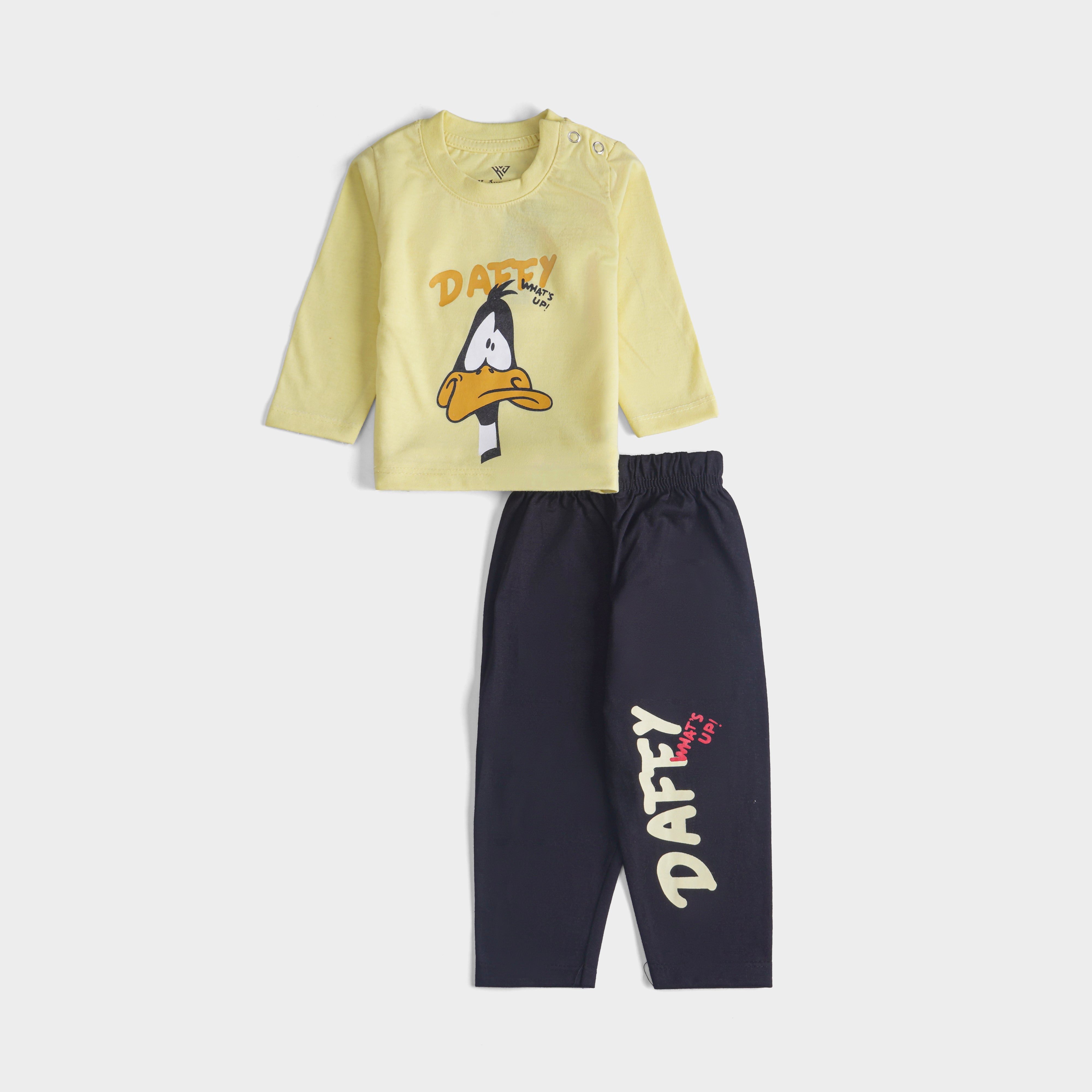Infant Baba Printed Full Sleeve Suit (Daffy)