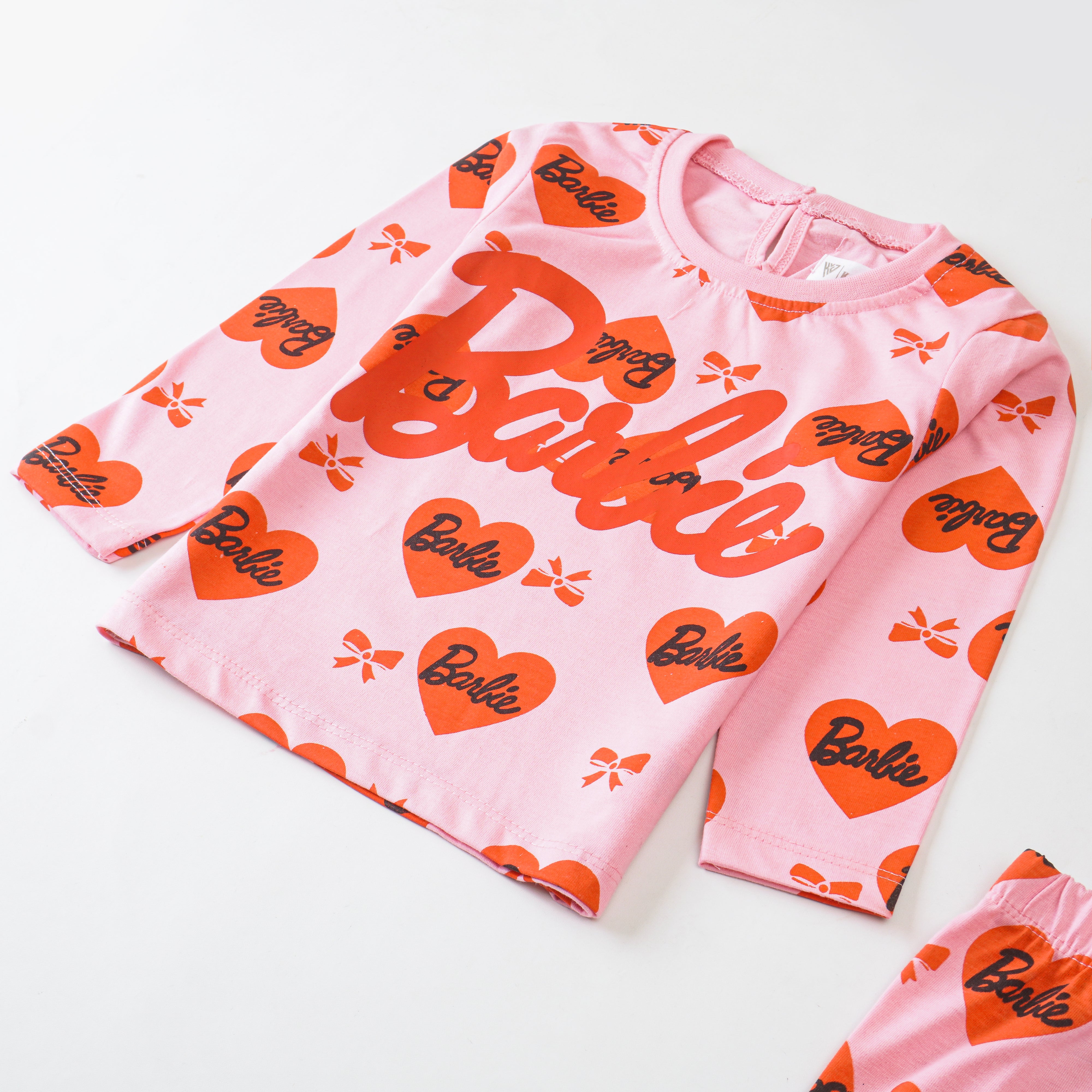 Girls Printed Full Sleeve Suit (Barbie)