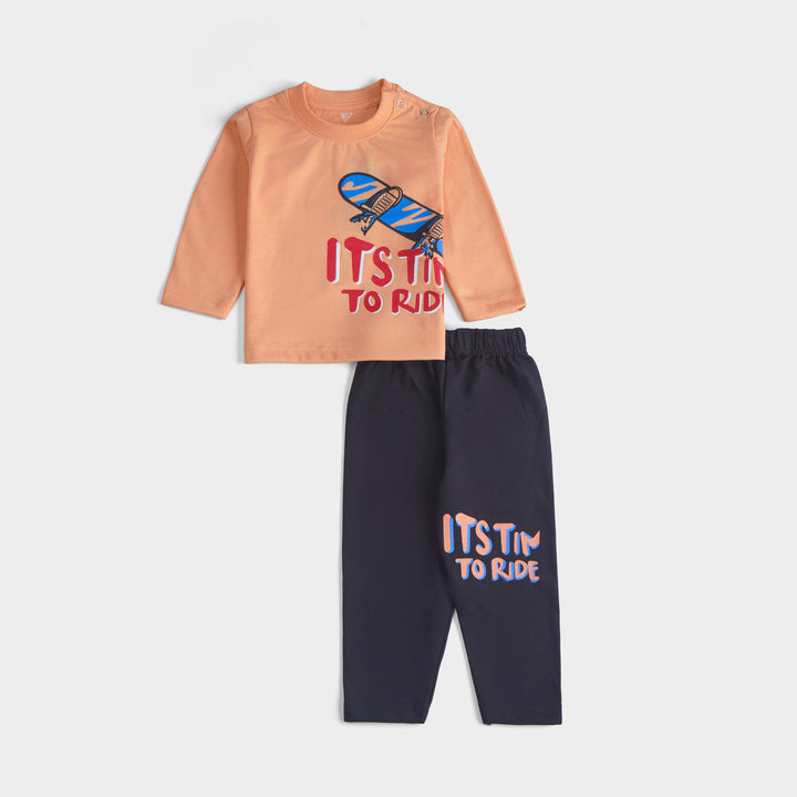 Infant Baba Printed Full Sleeve Suit (Its-Time)