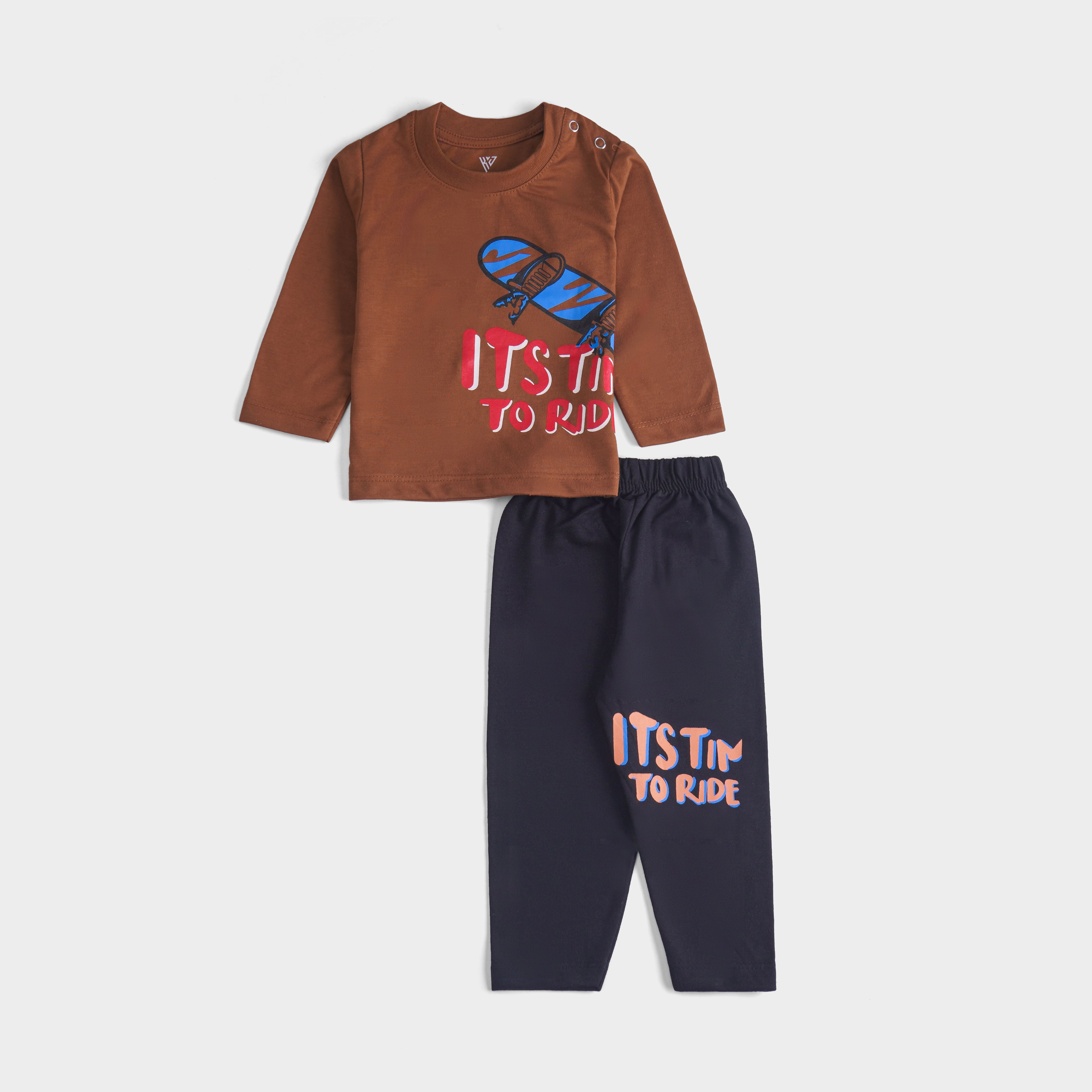 Infant Baba Printed Full Sleeve Suit (Its-Time)