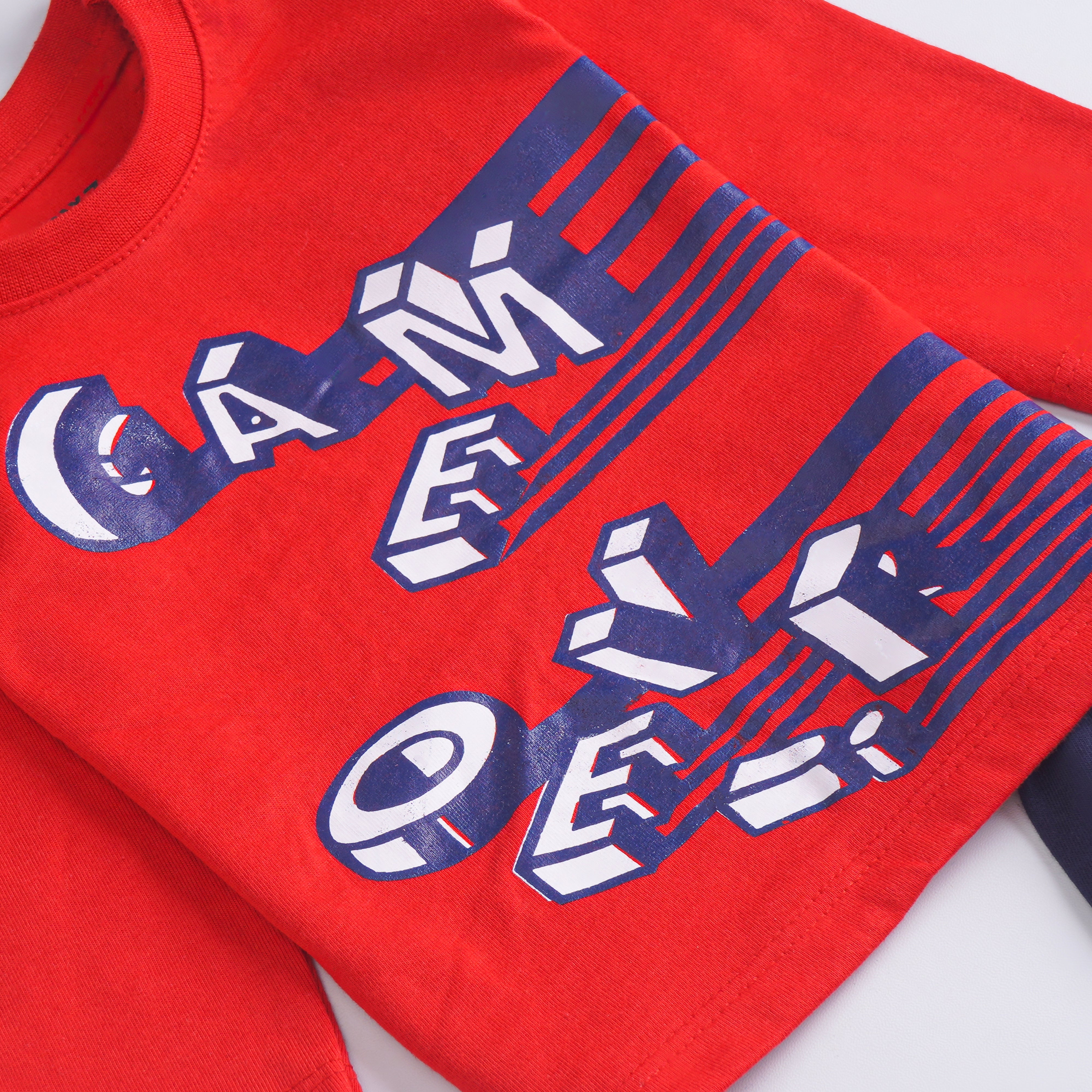 Infant Baba Printed Full Sleeve Suit (Game-Over)