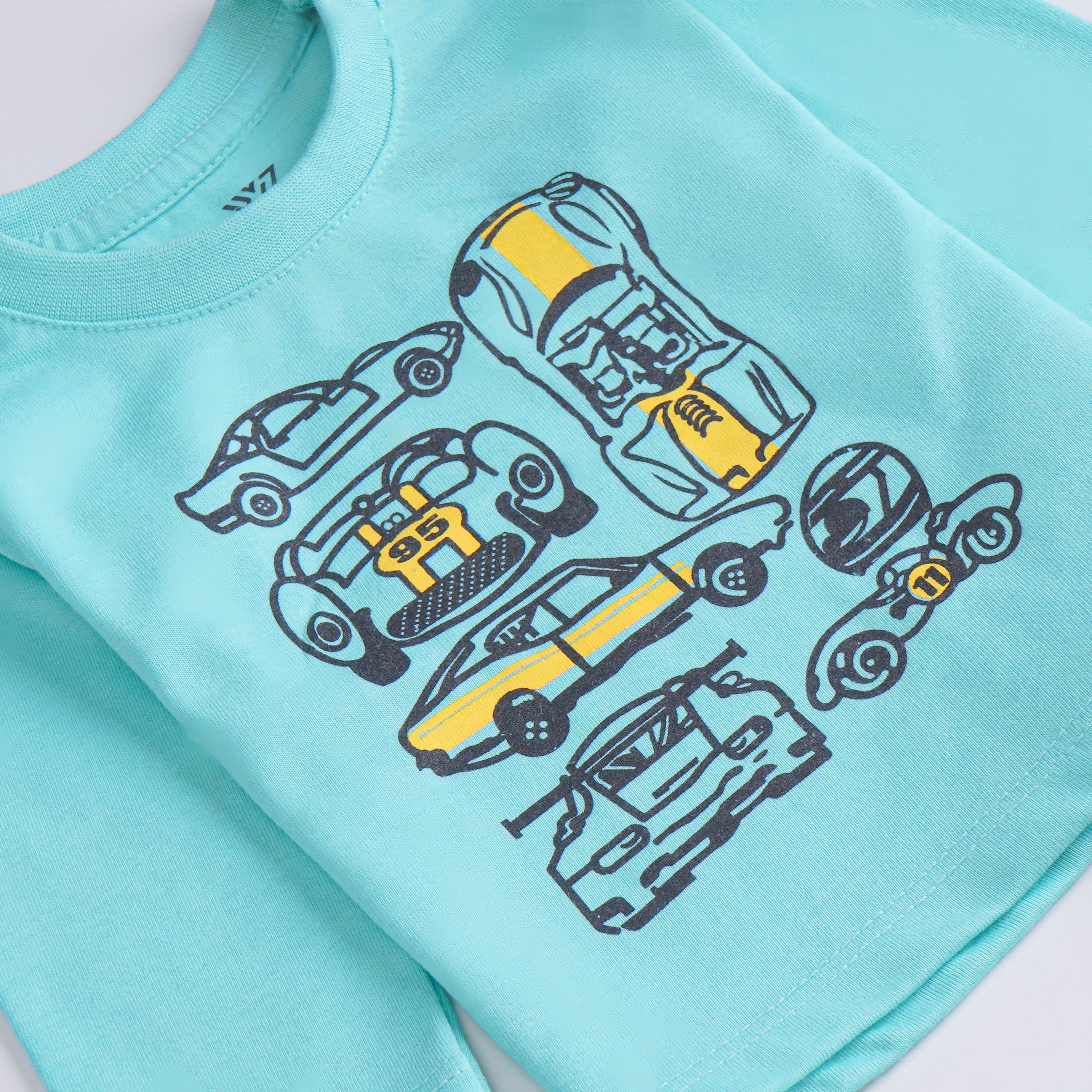 Infant Baba Printed Full Sleeve Suit (Car)