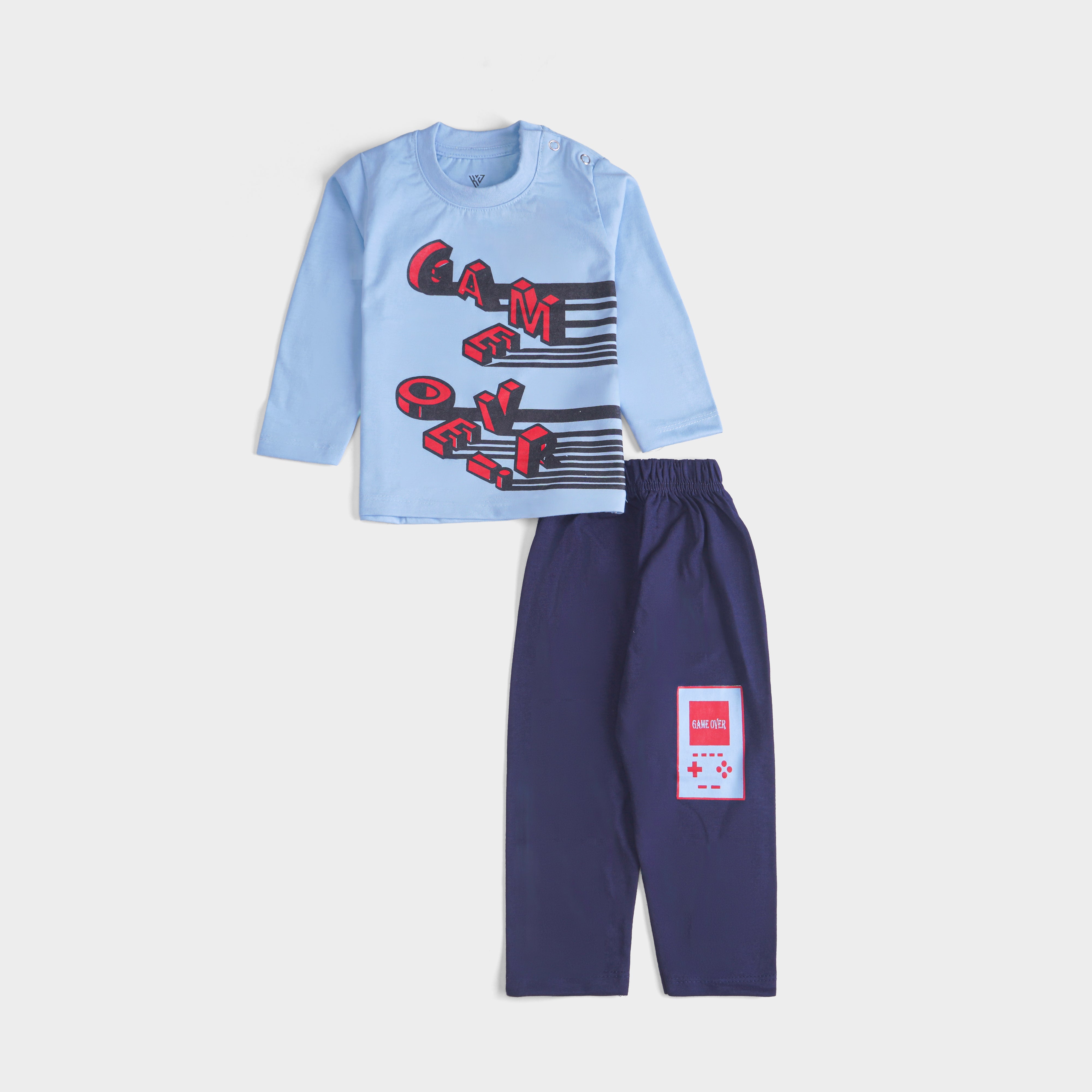 Infant Baba Printed Full Sleeve Suit (Game-Over)