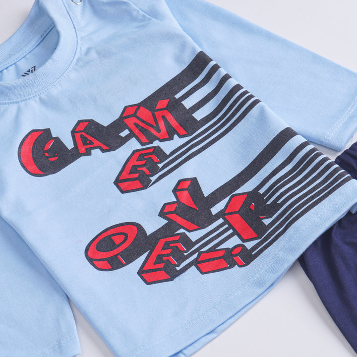 Infant Baba Printed Full Sleeve Suit (Game-Over)