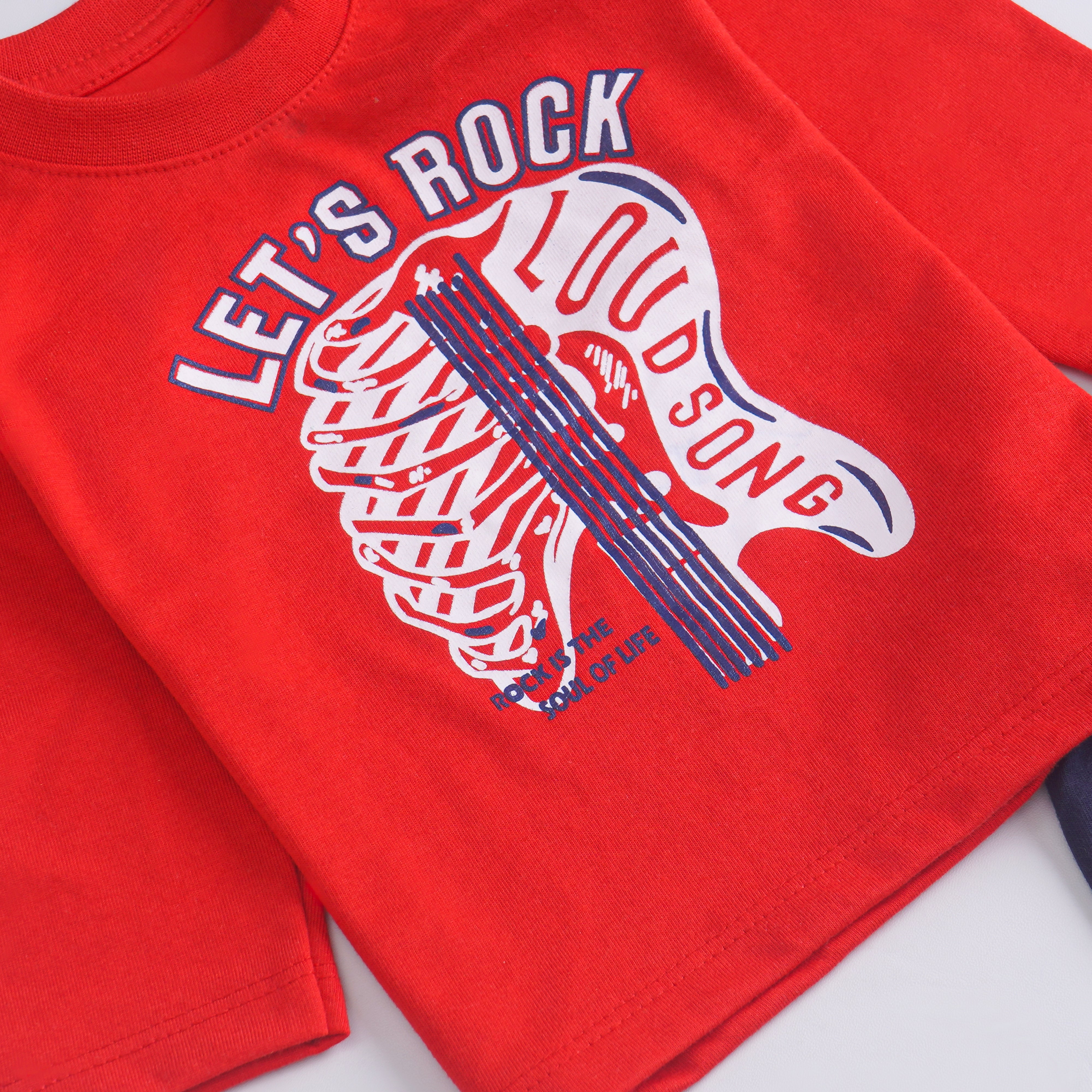 Infant Boys Printed Full Sleeve Suit (Lets-Rock)