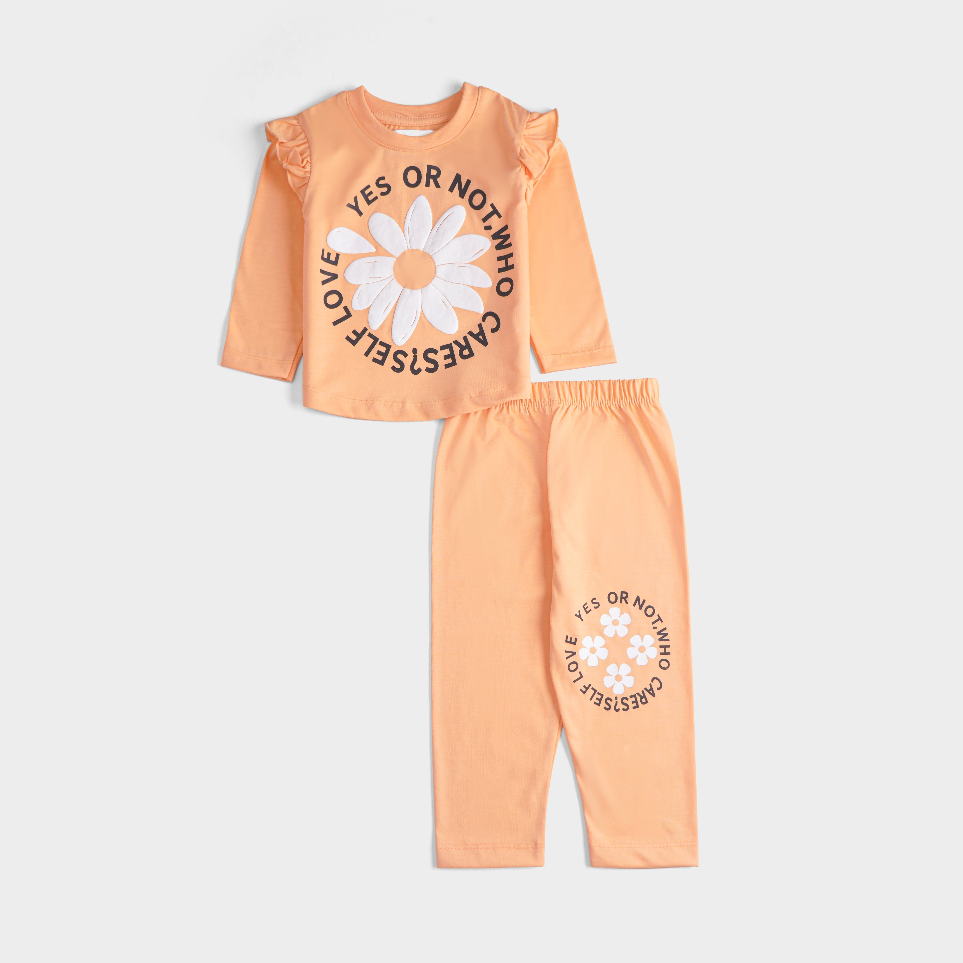 Girls Printed Full Sleeve Suit