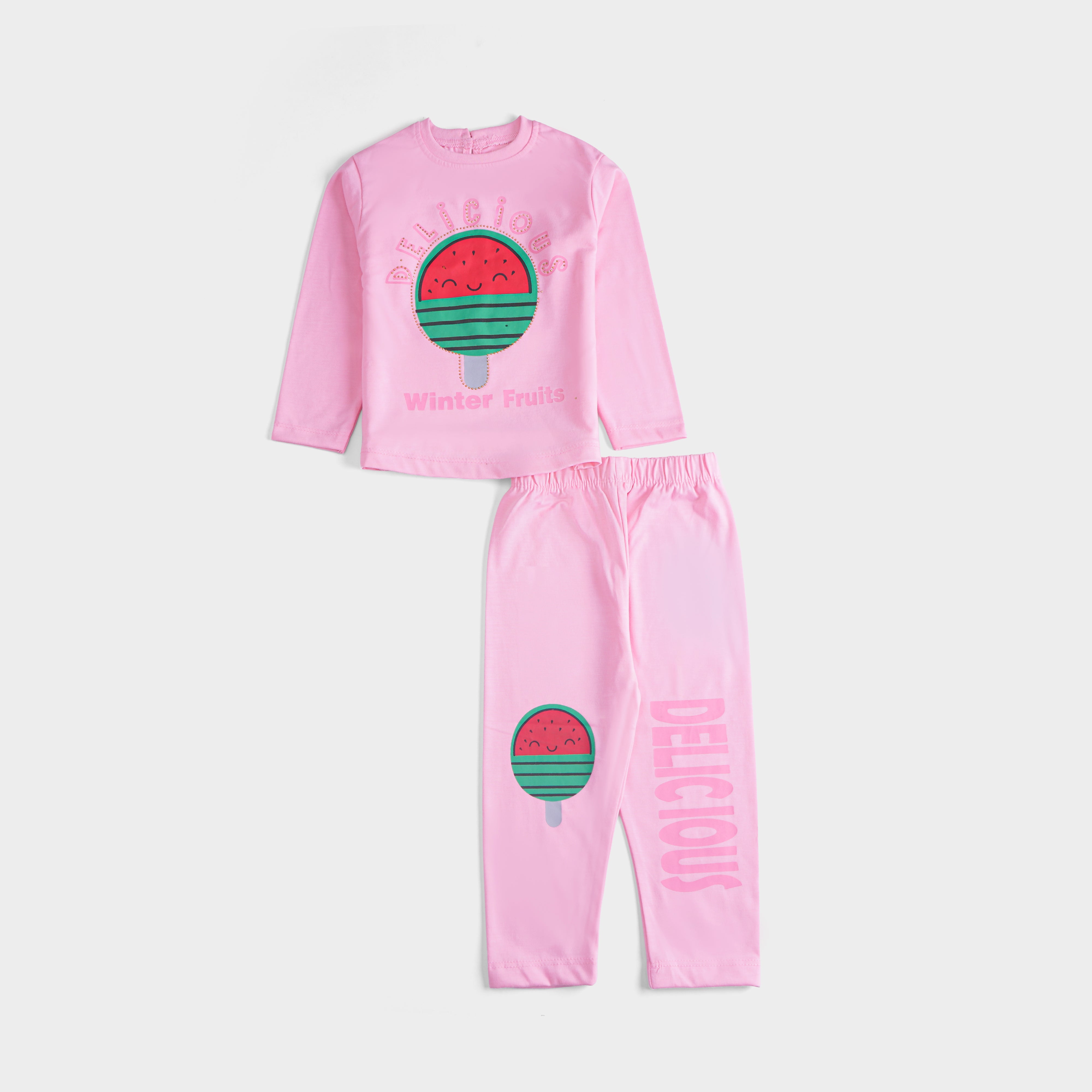 Girls Printed Full Sleeve Suit