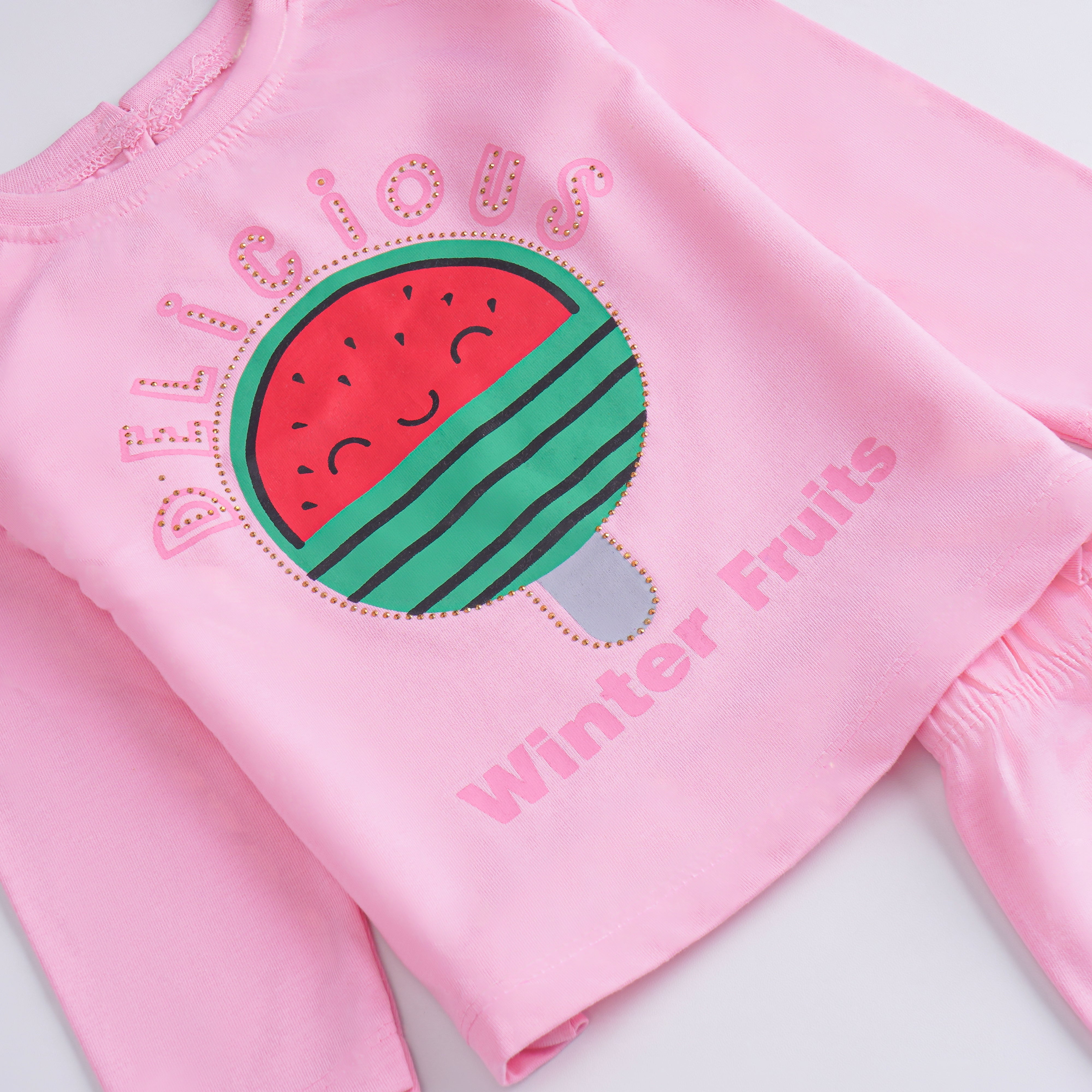 Girls Printed Full Sleeve Suit