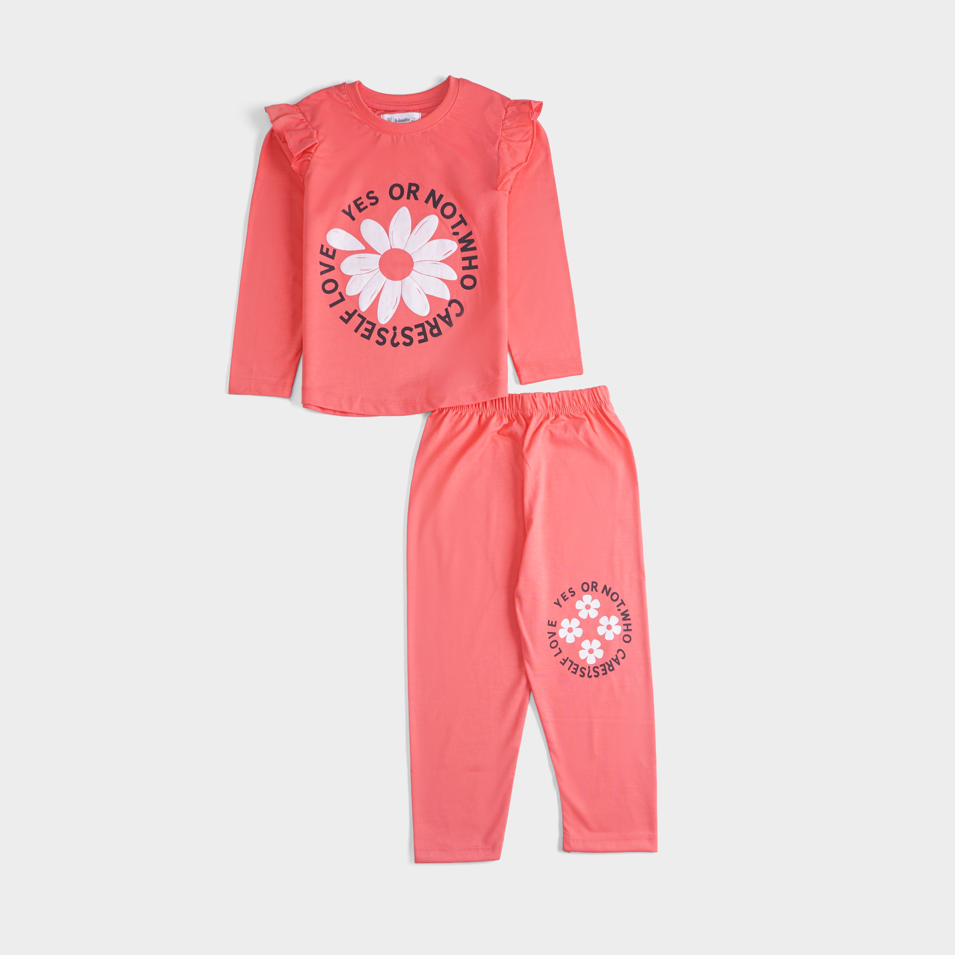 Girls Printed Full Sleeve Suit