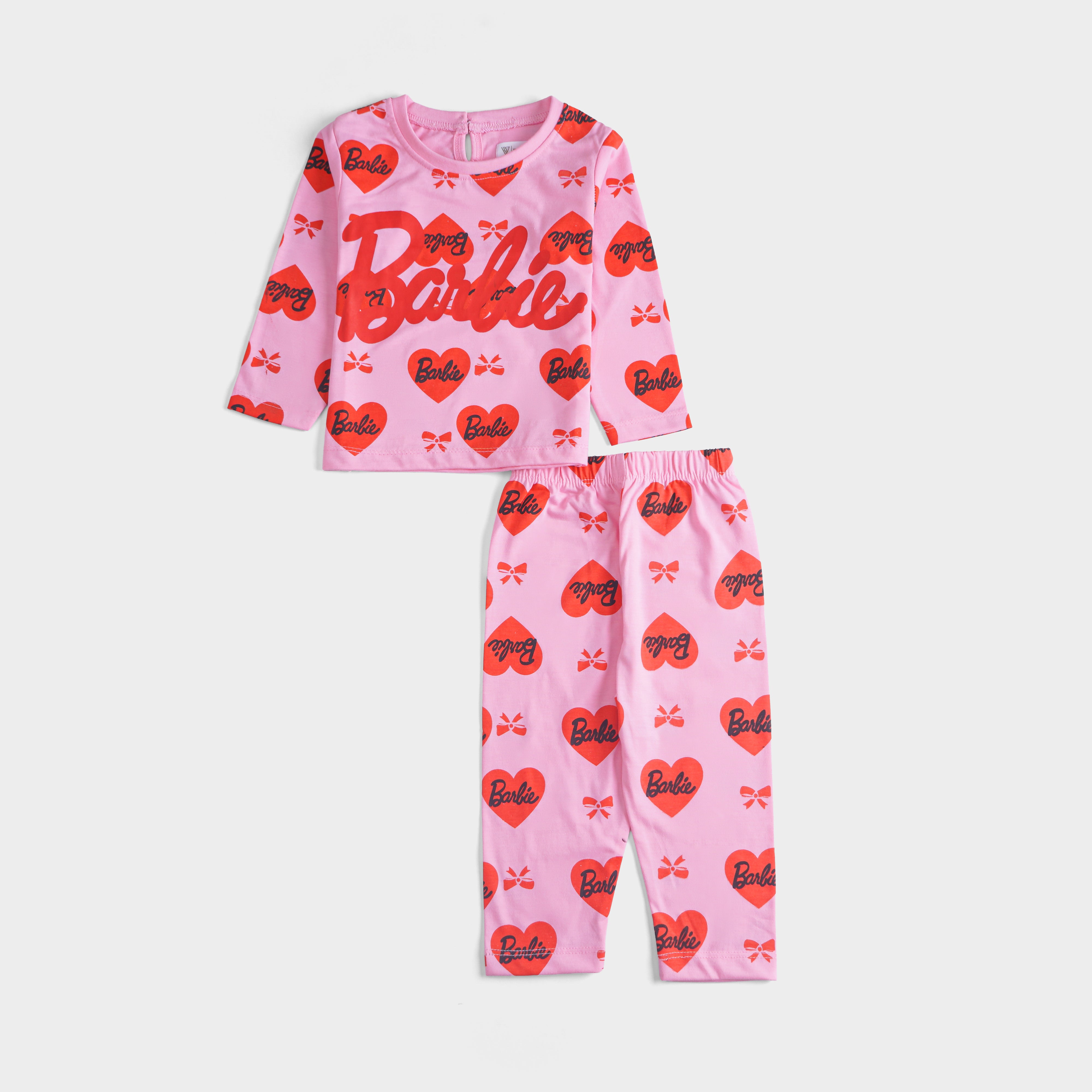 Girls Printed Full Sleeve Suit (Barbie)