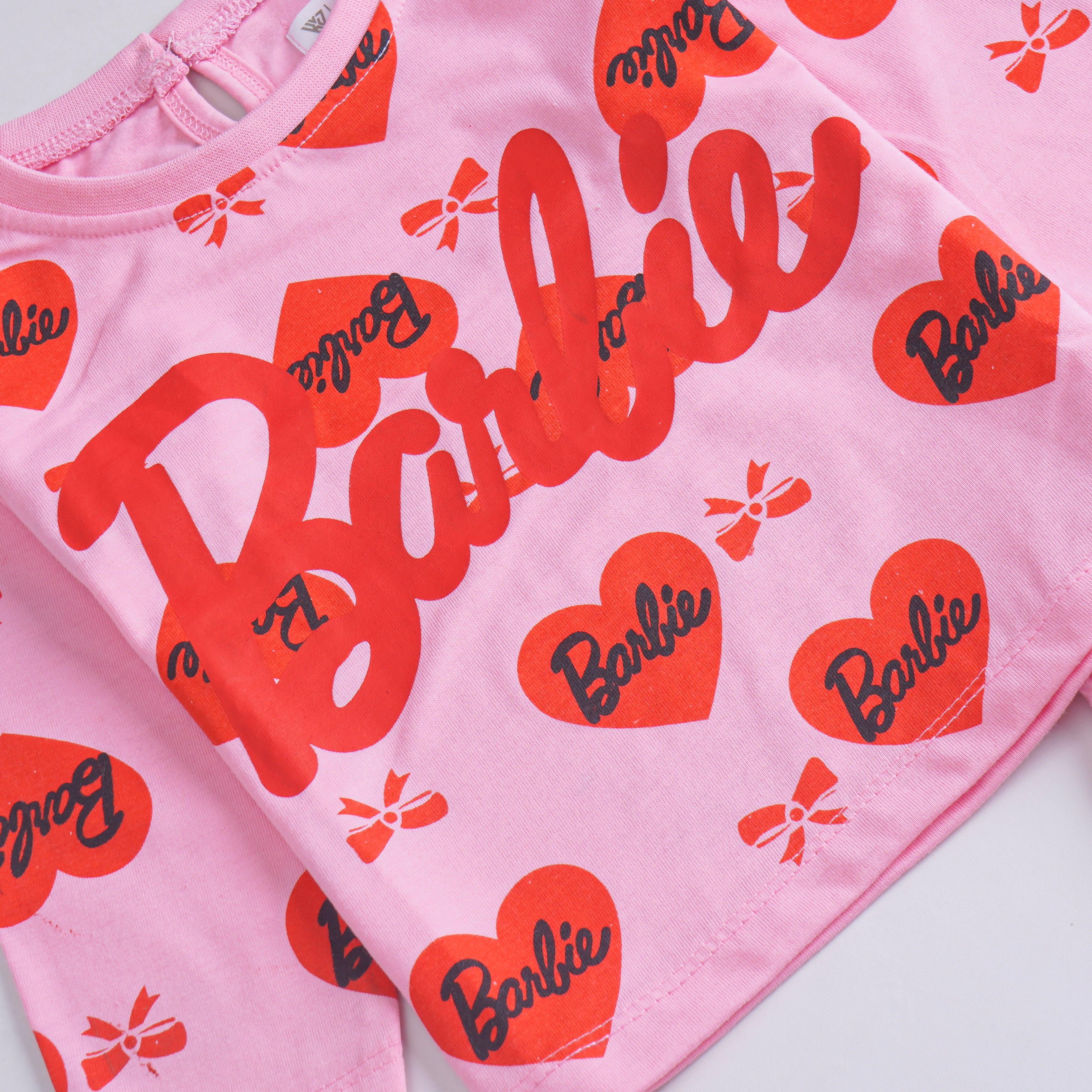 Girls Printed Full Sleeve Suit (Barbie)