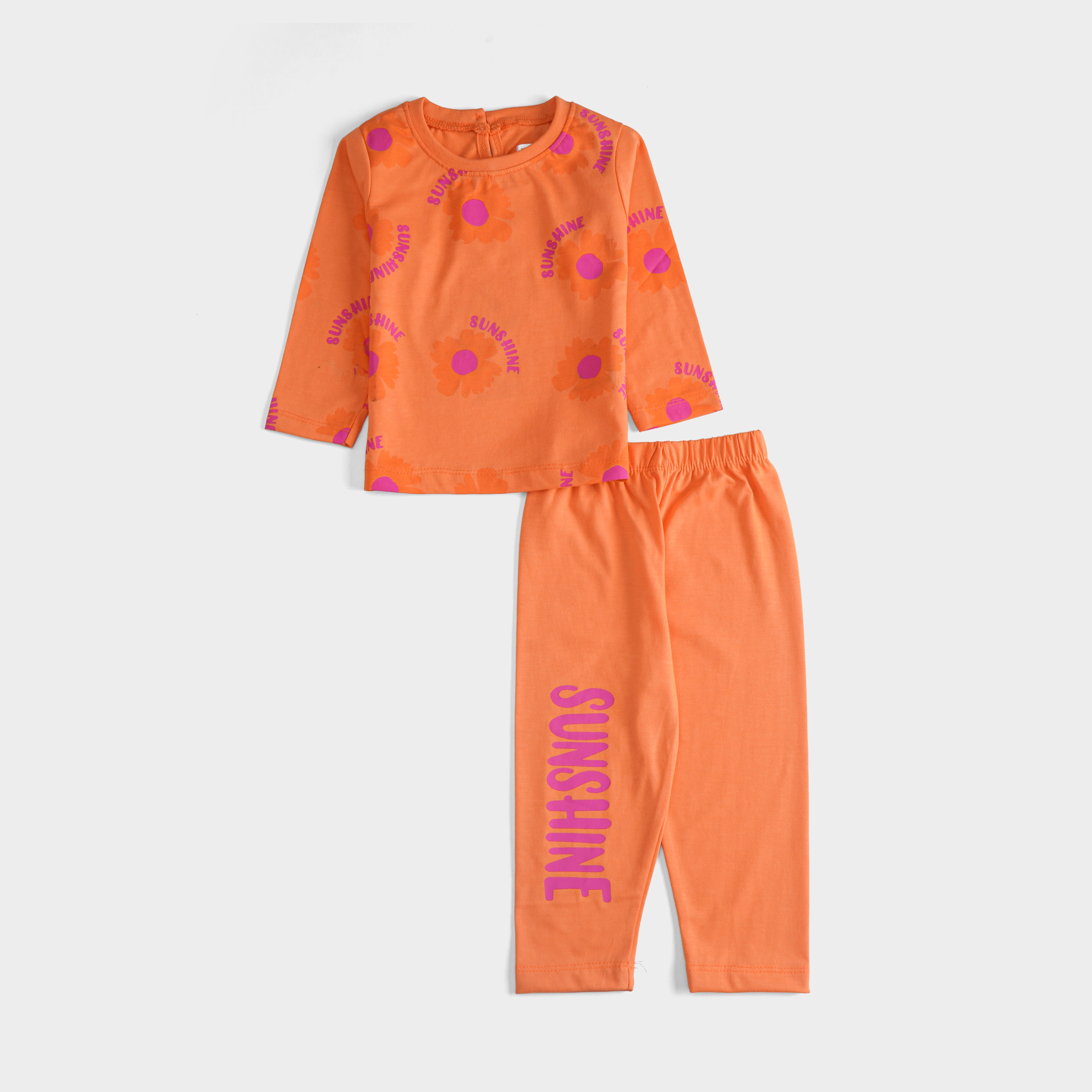 Girls Printed Full Sleeve Suit
