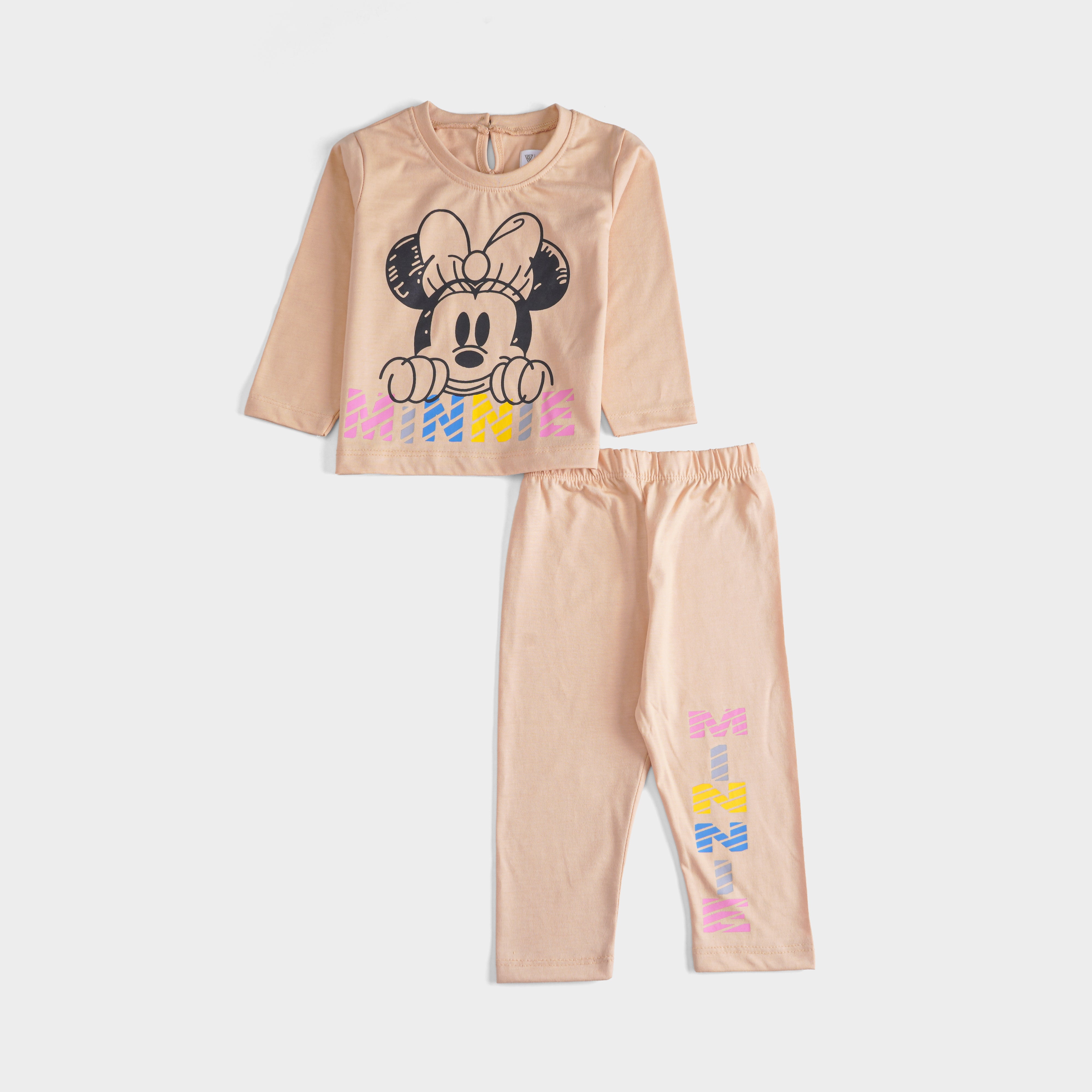 Girls Printed Full Sleeve Suit (Minnie-Mickey)