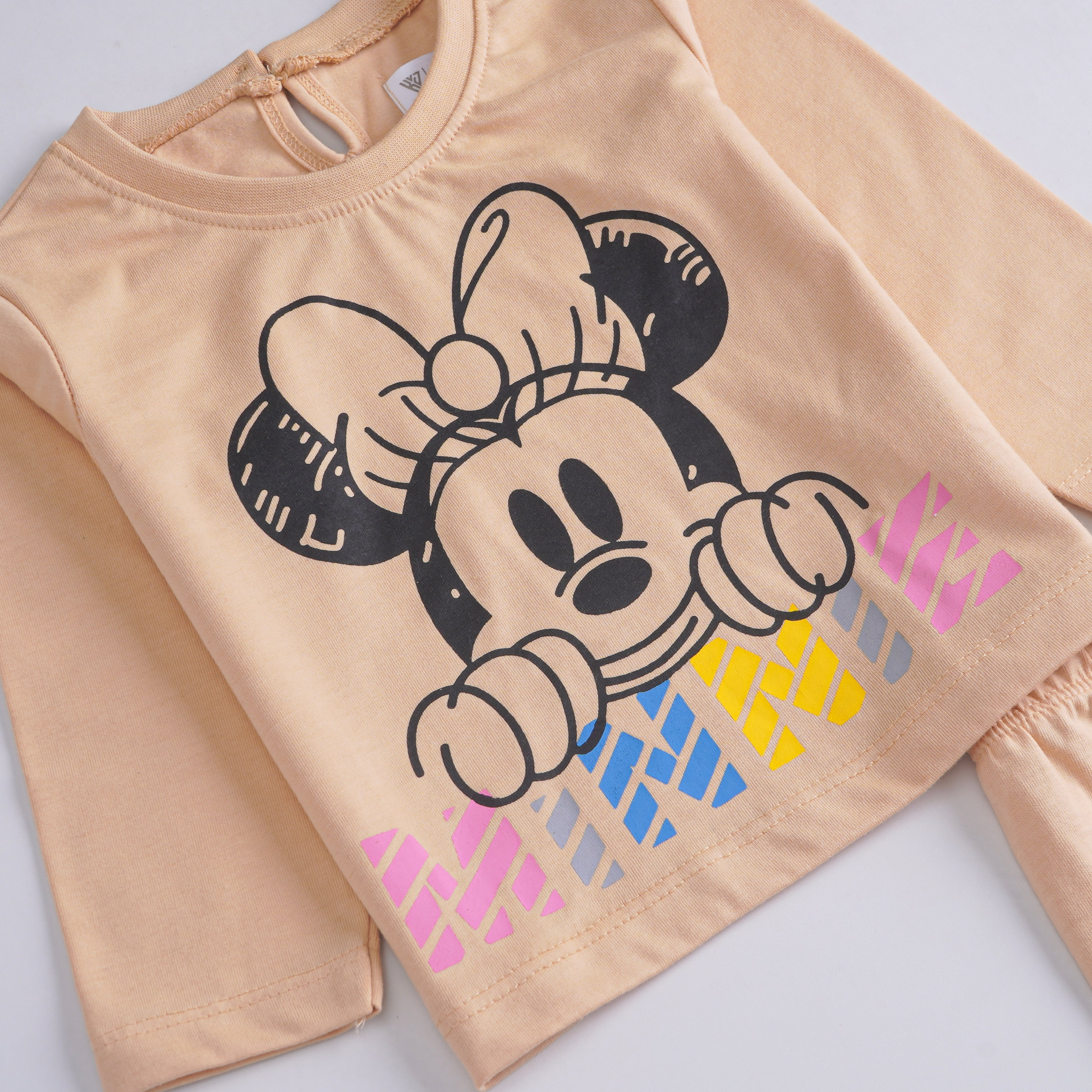 Girls Printed Full Sleeve Suit (Minnie-Mickey)