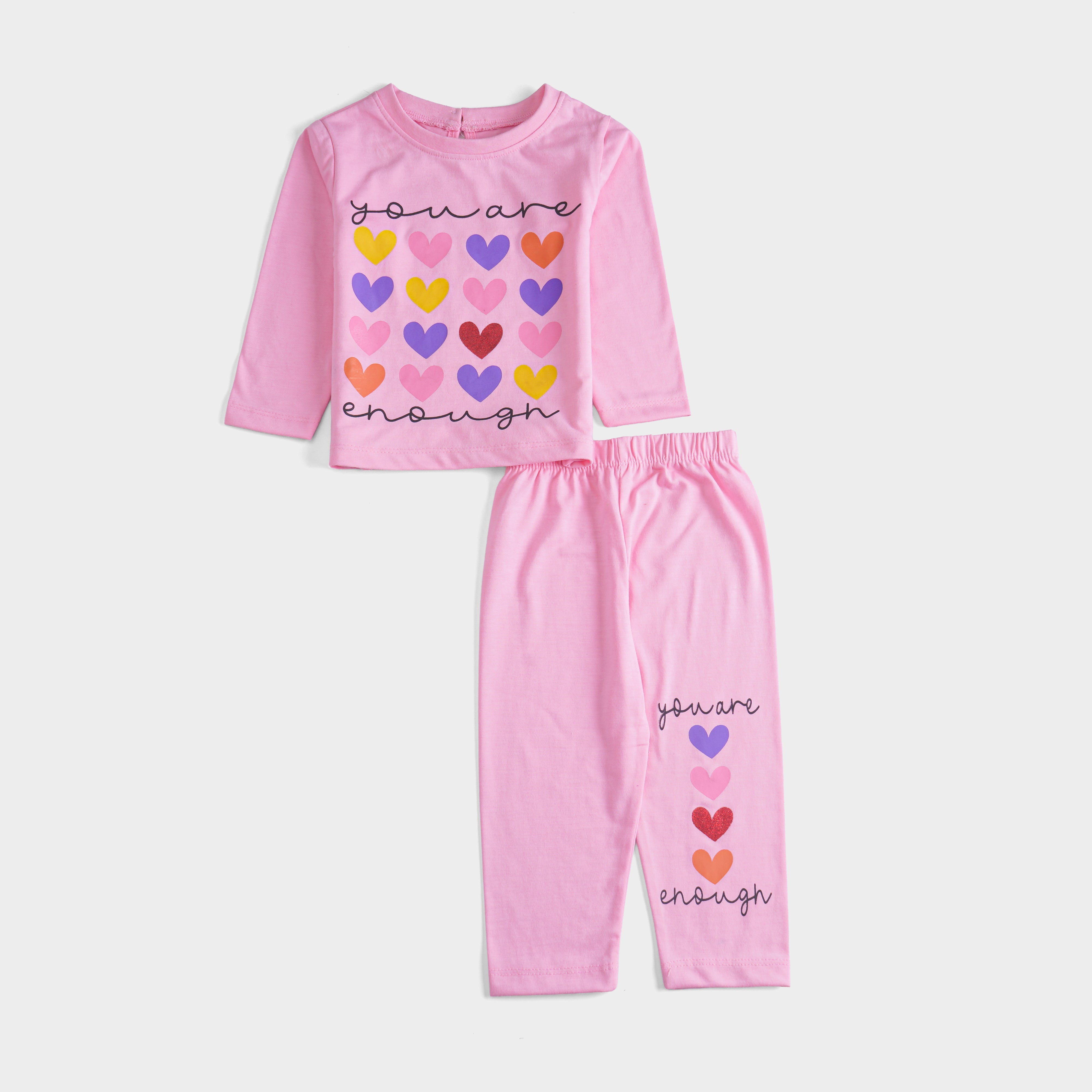 Girls Printed Full Sleeve Suit