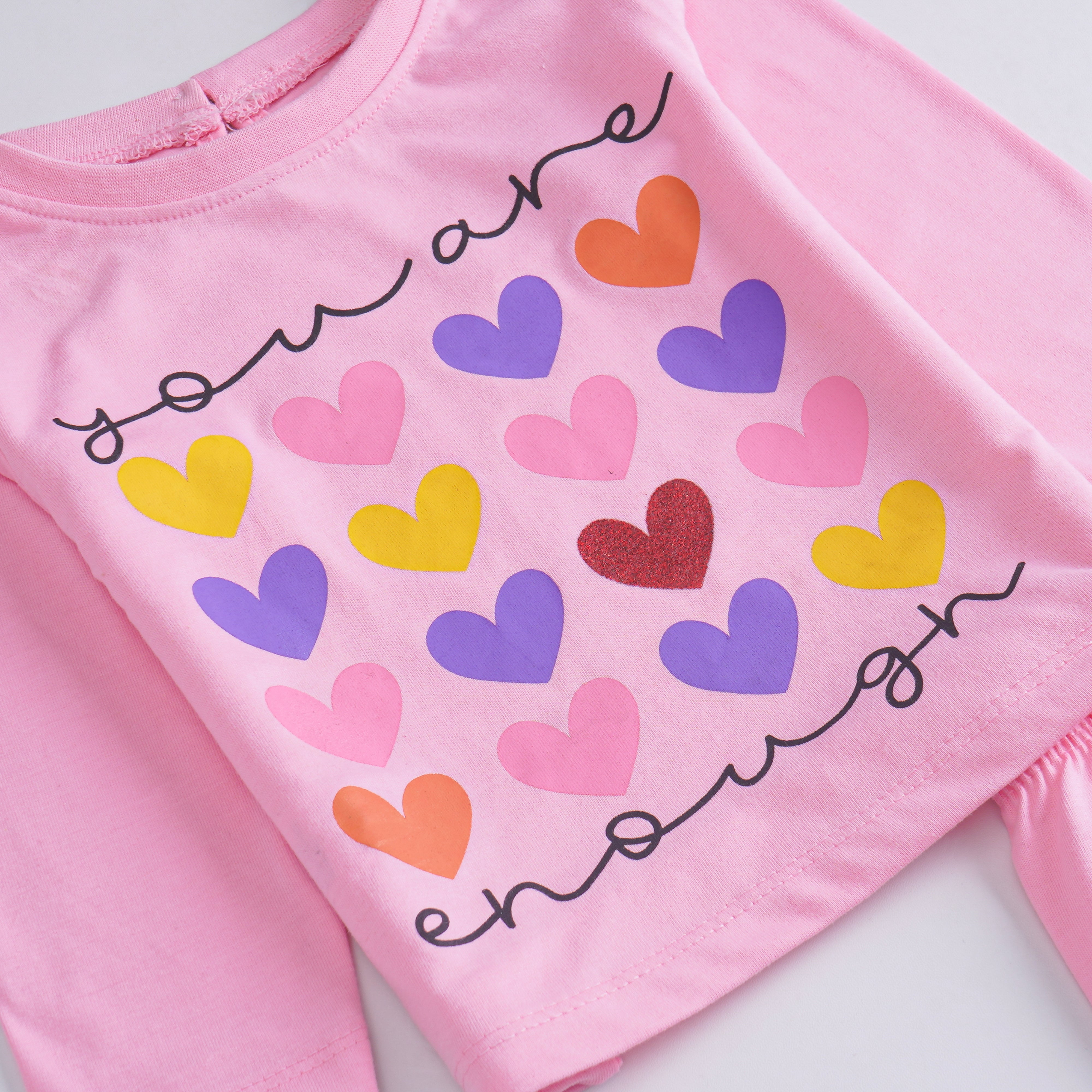 Girls Printed Full Sleeve Suit