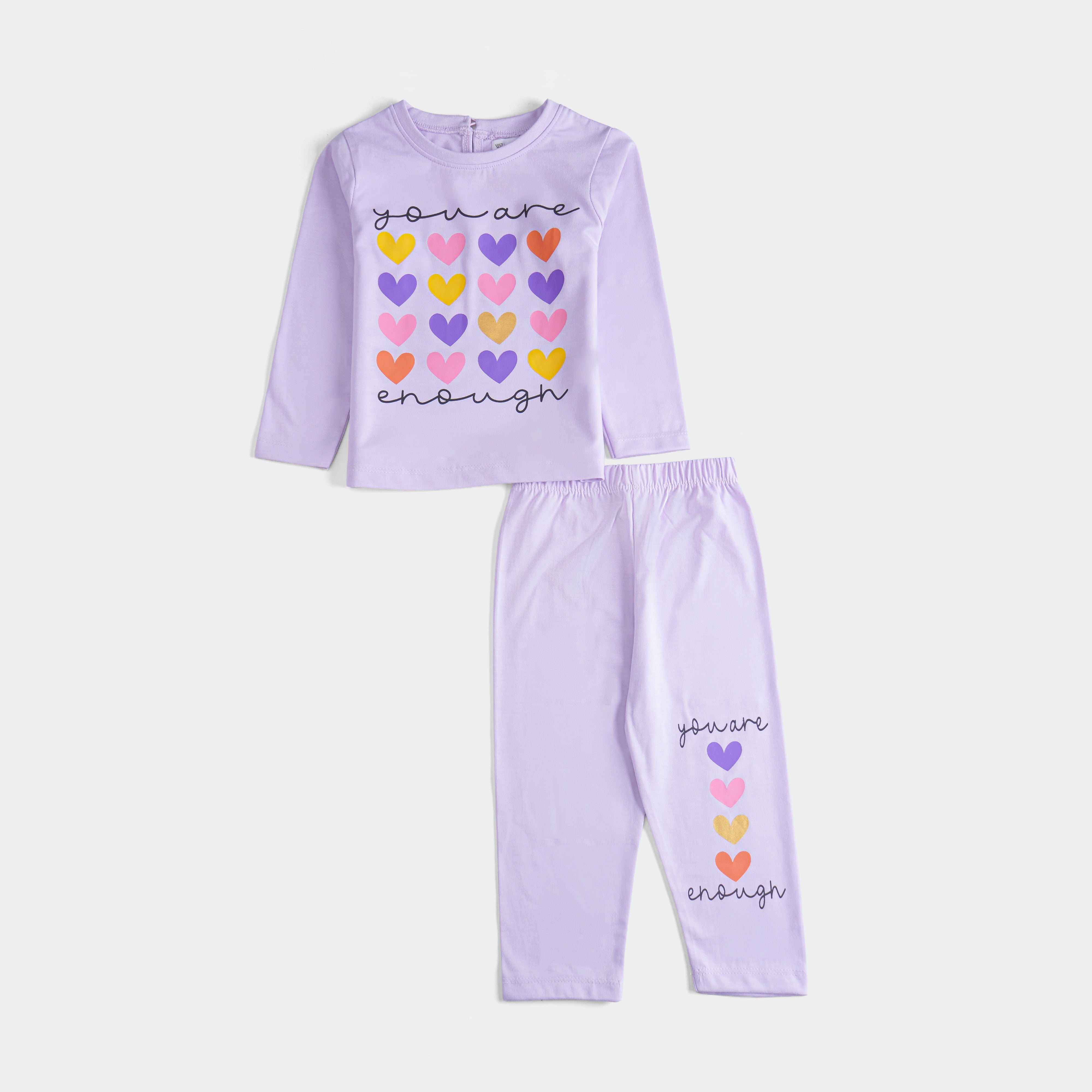 Girls Printed Full Sleeve Suit