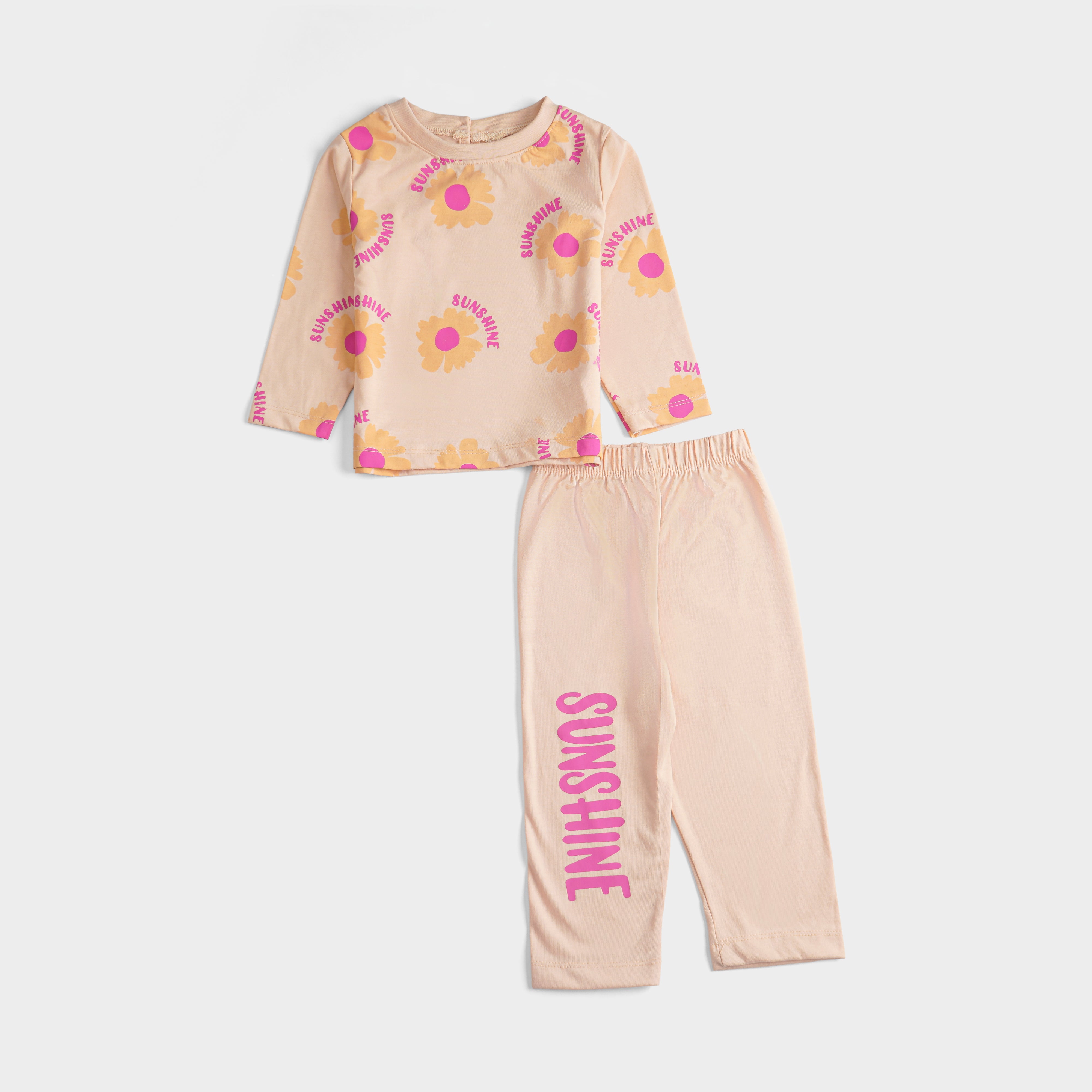 Girls Printed Full Sleeve Suit