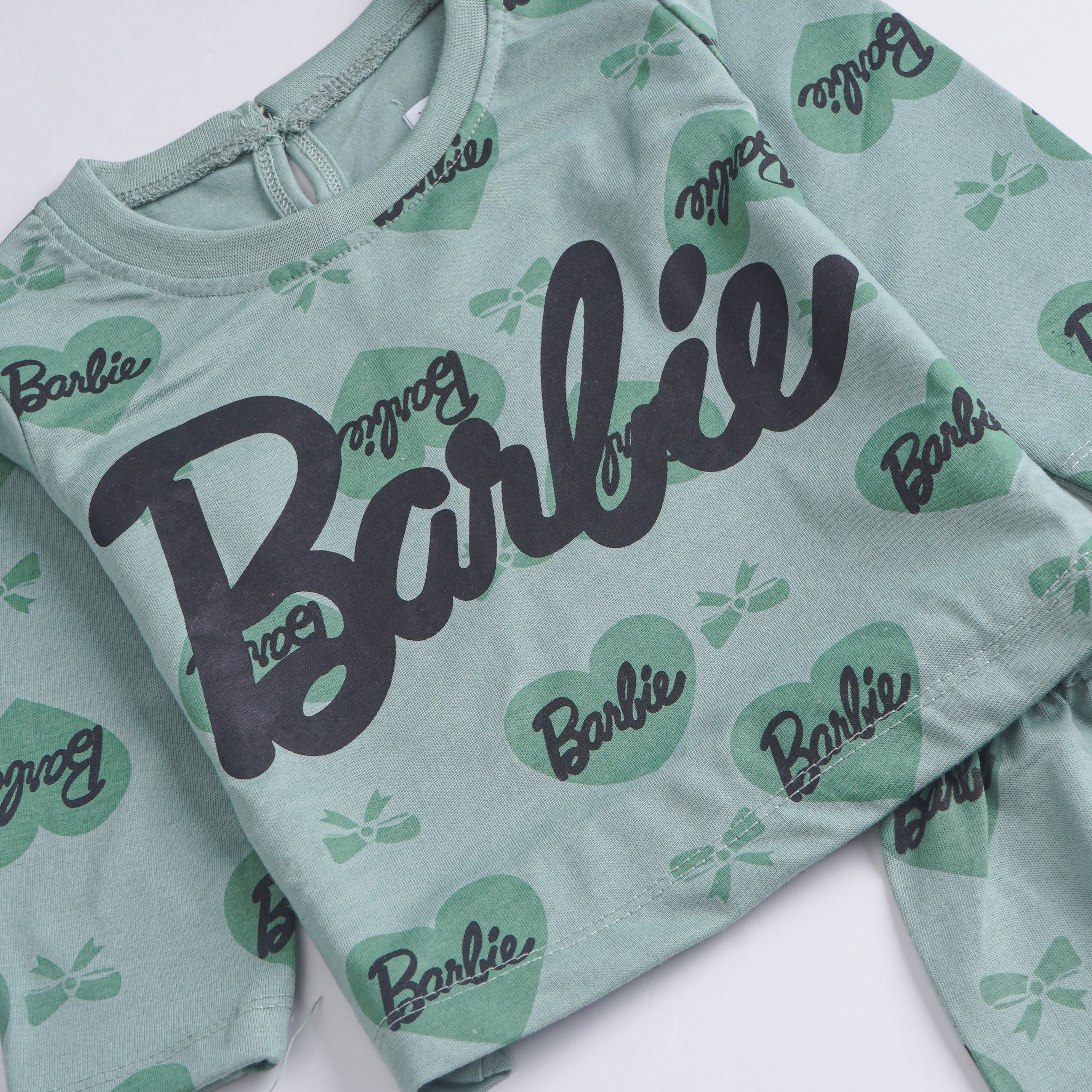 Girls Printed Full Sleeve Suit (Barbie)