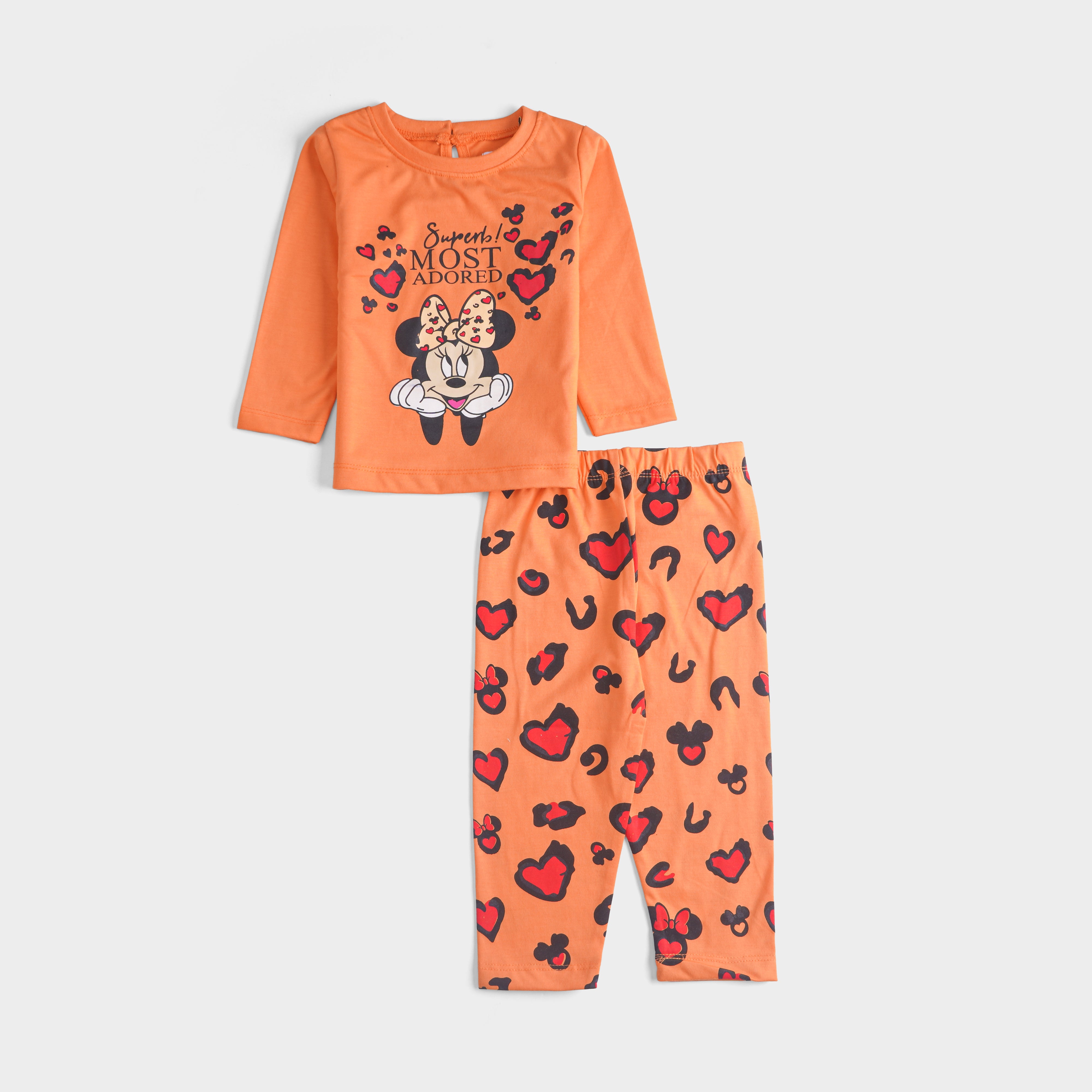 Girls Printed Full Sleeve Suit