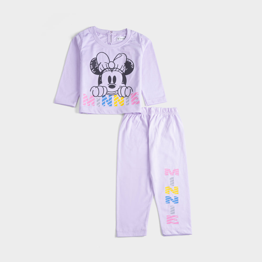 Girls Printed Full Sleeve Suit (Minnie-Mickey)